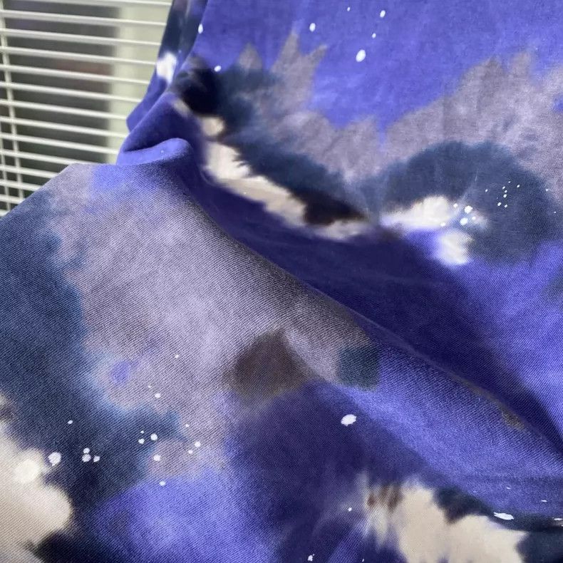 Louis Vuitton LOUIS VUITTON Blue tie-dye splash-ink short sleeves 2504-Ne Size US M / EU 48-50 / 2 - 5 Thumbnail
