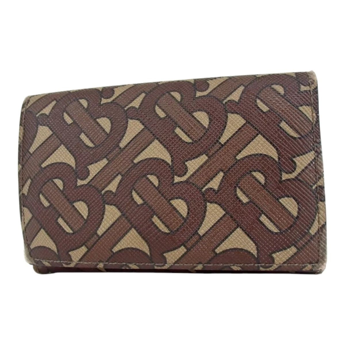 Burberry BURBERRY TB monogram Tri-fold wallet PVC/leather EUC Size ONE SIZE - 1 Thumbnail
