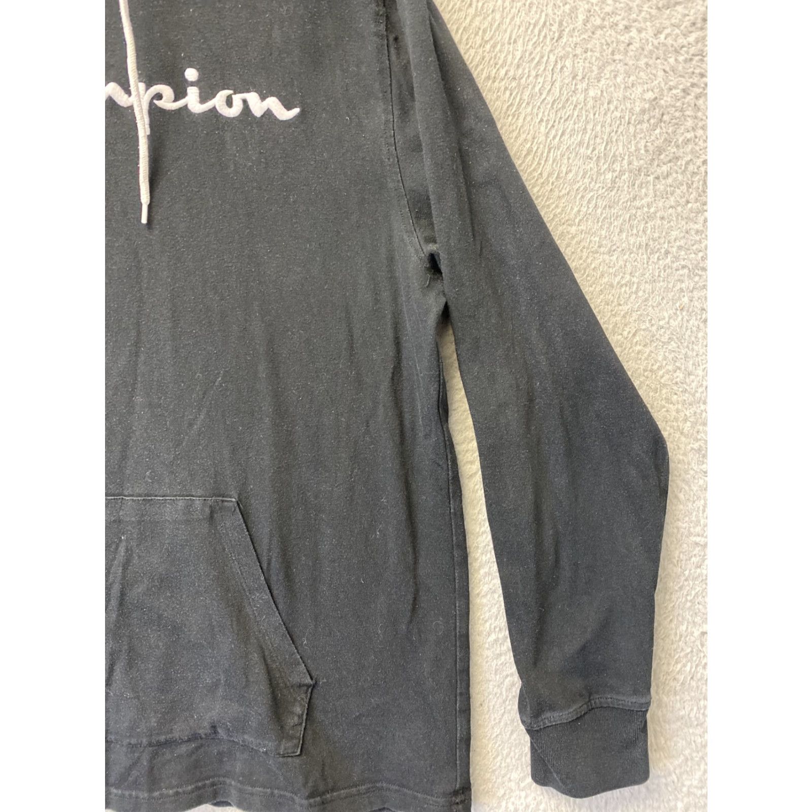 Champion Champion Hoodie Men L Black Pocket Drawstring Logo Graphic 99-8 Mens Size US L / EU 52-54 / 3 - 2 Thumbnail