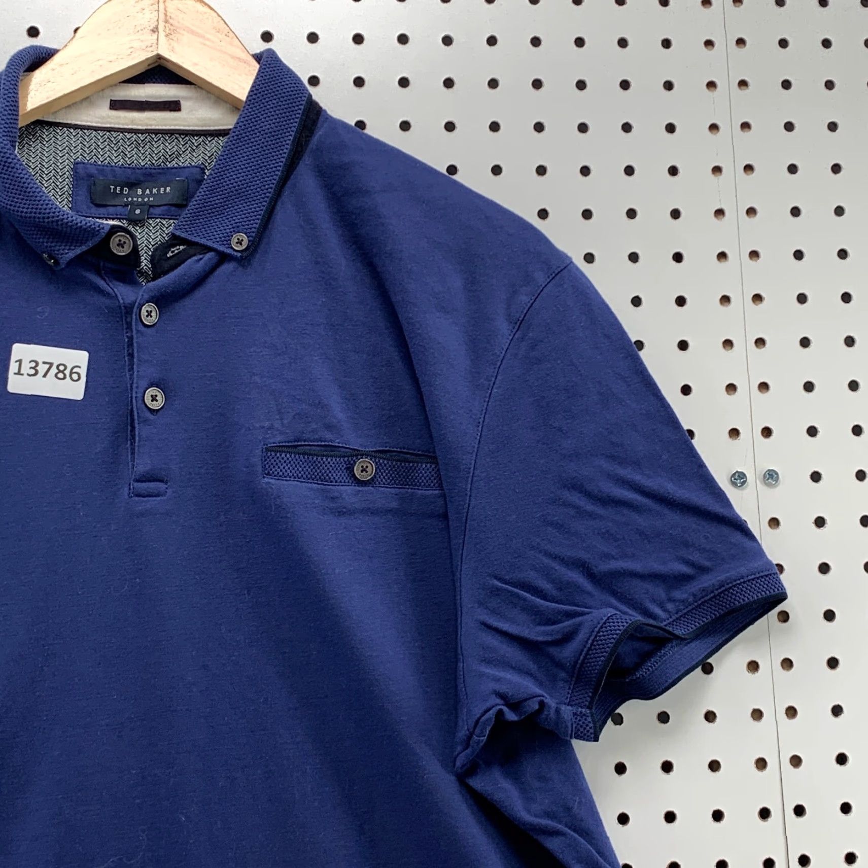 Ted Baker Ted Baker London Pocket Polo Collared Shirt Blue Mens Size 6 Large 22x27 Size US S / EU 44-46 / 1 - 2 Thumbnail