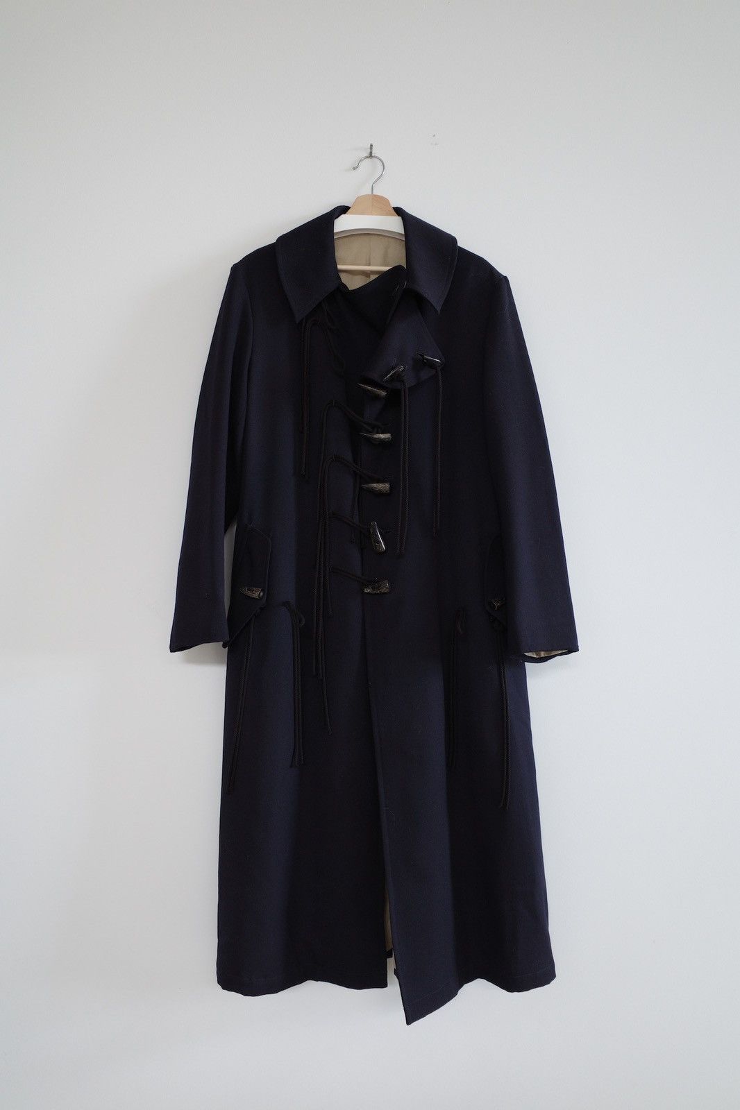 image of Yohji Yamamoto 20Aw Square Button Coat in Blue, Men's (Size Medium)