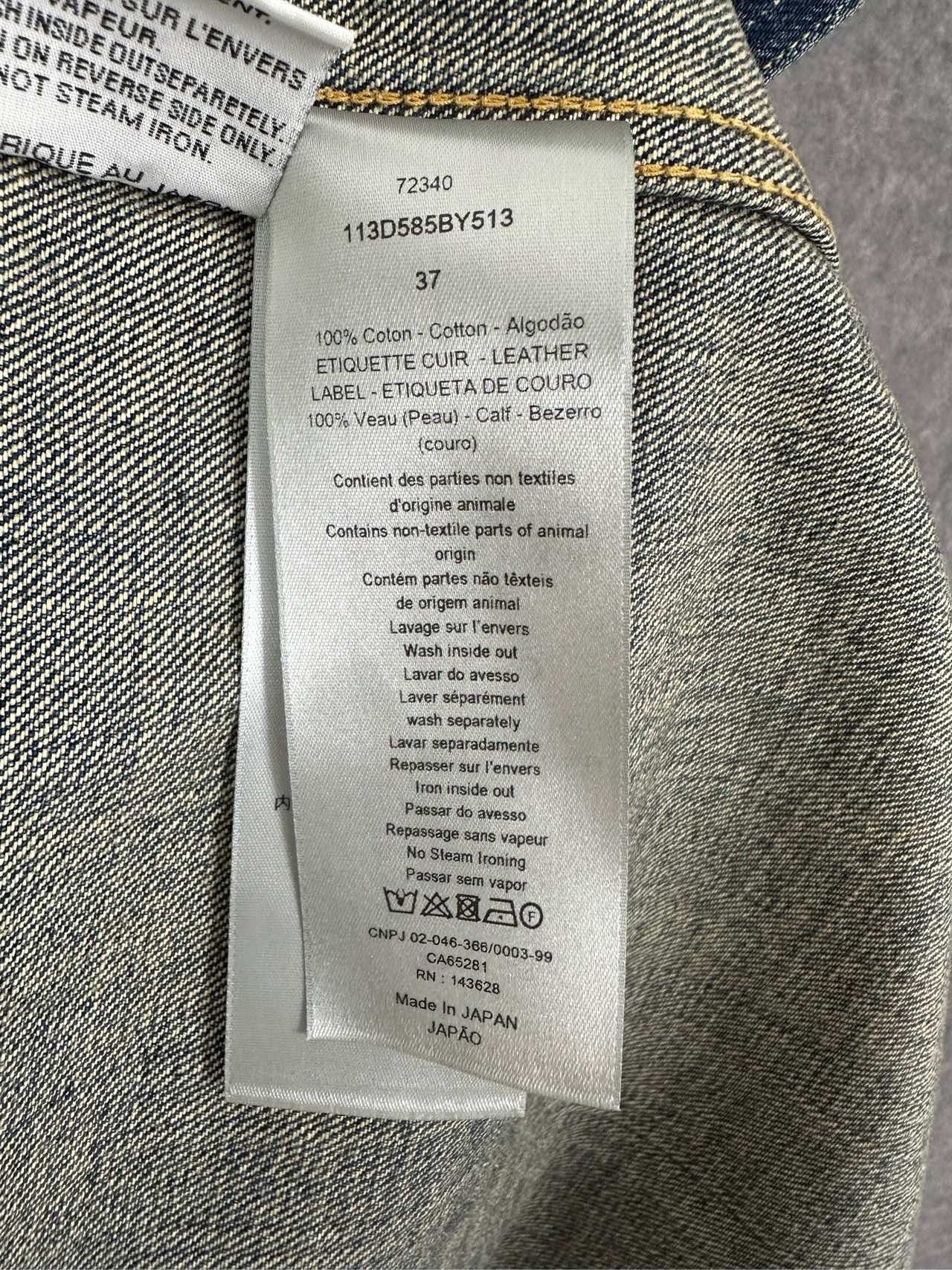 Dior DIOR Tears Collarless Denim Jacket Size US XS / EU 42 / 0 - 4 Thumbnail