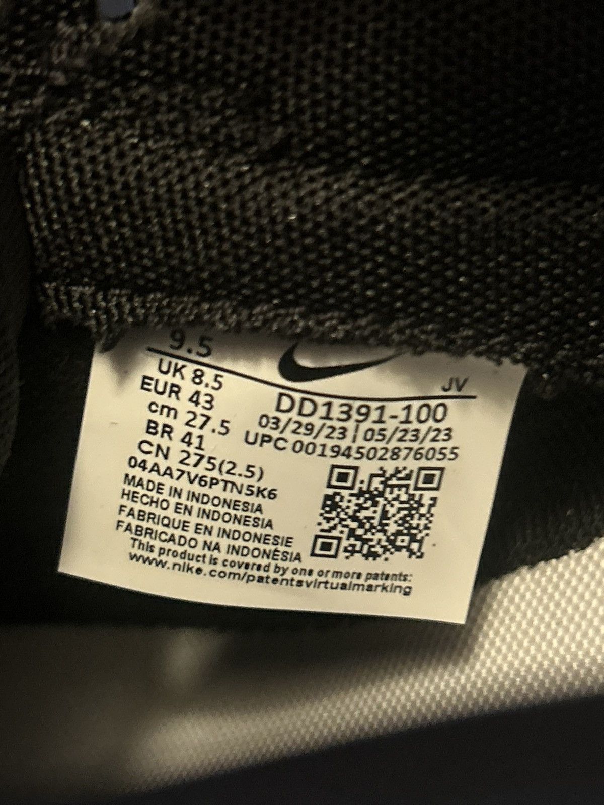 Nike Nike Dunk Low Panda Size US 9.5 / EU 42-43 - 6 Thumbnail