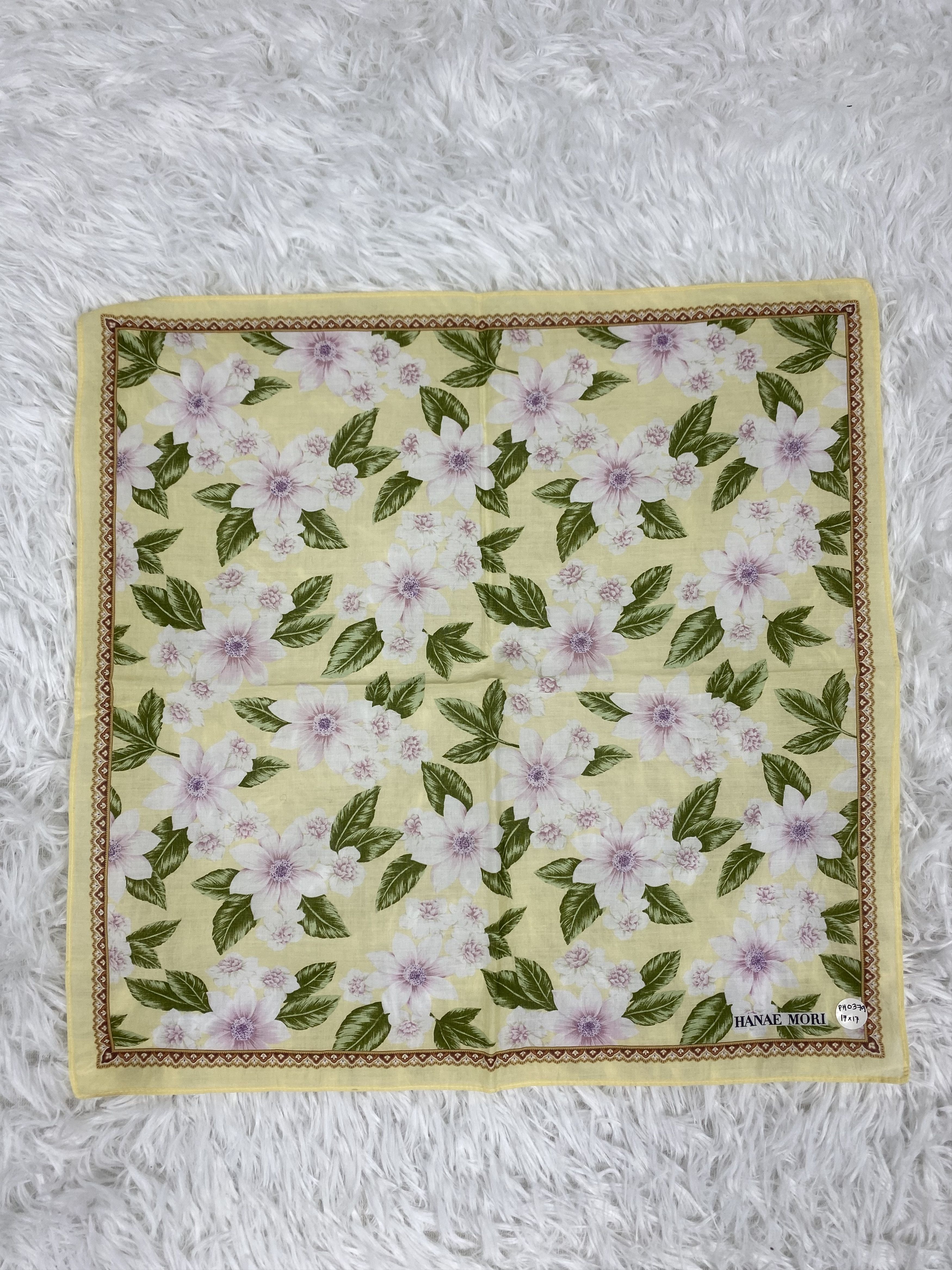 Hanae Mori Vintage Hanae Mori Handkerchief Neckerchief PH0379 Size ONE SIZE - 3 Thumbnail