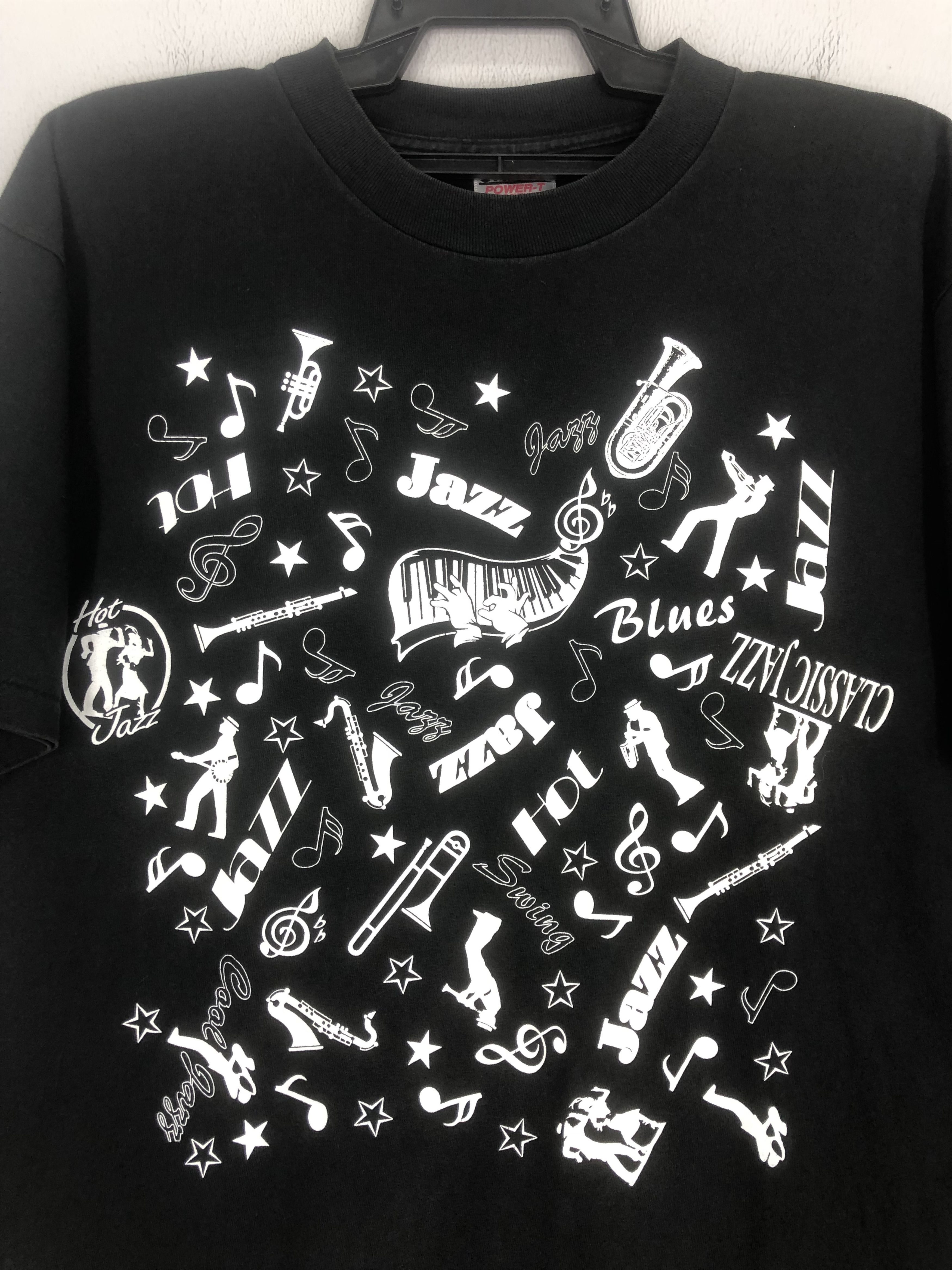 Vintage Vintage 90s Jazz And Blues Musical Tee Size US L / EU 52-54 / 3 - 3 Thumbnail