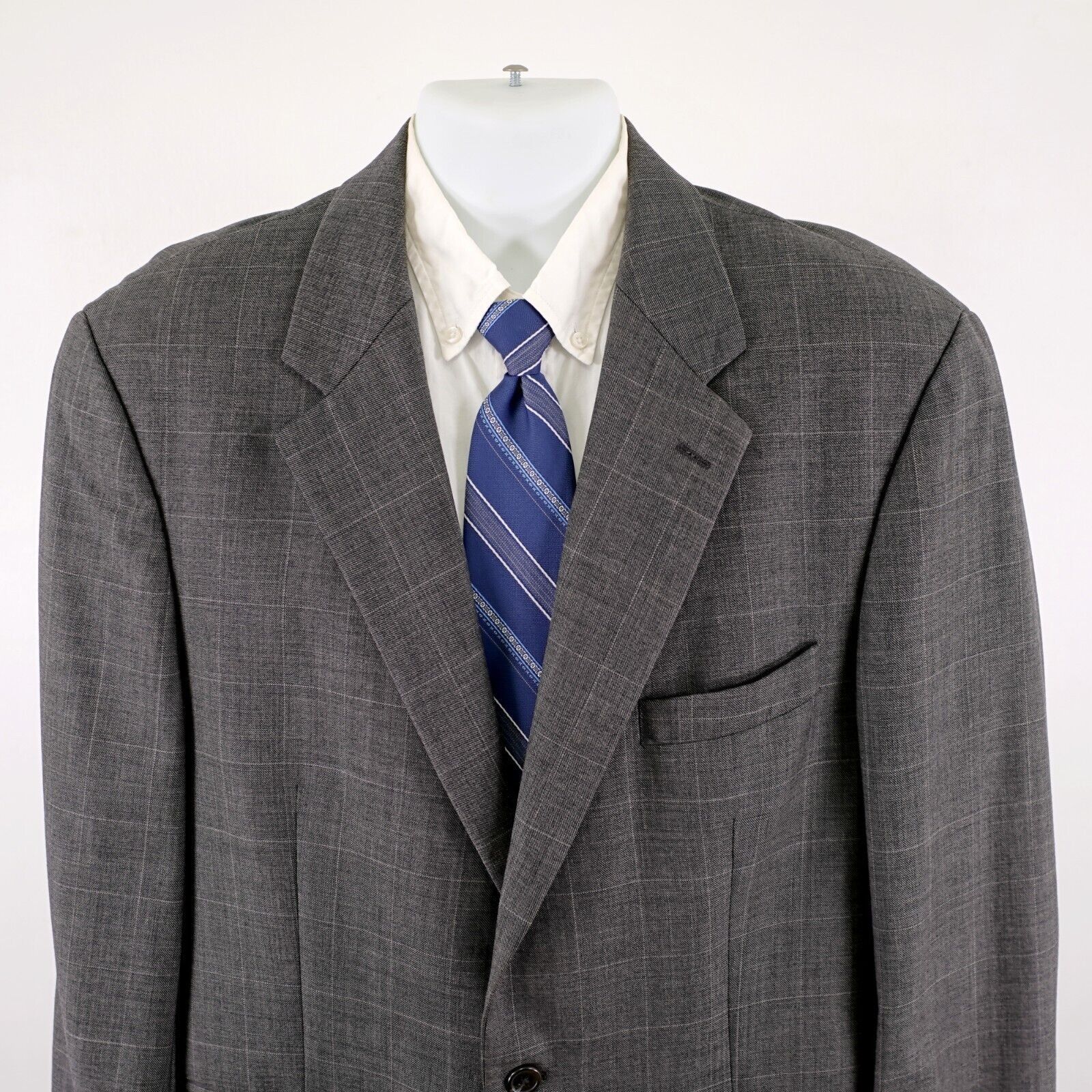 Jos A Bank Brown Tweed Wool Bamboo Birdseye 42R Sport Coat 2