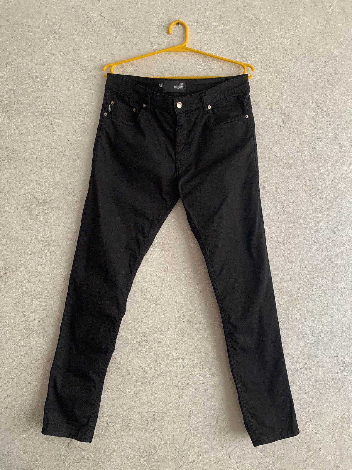 Moschino Love Moschino Black Cotton Men’s Skinny Pants Size 32 Size US 32 / EU 48 - 3 Thumbnail