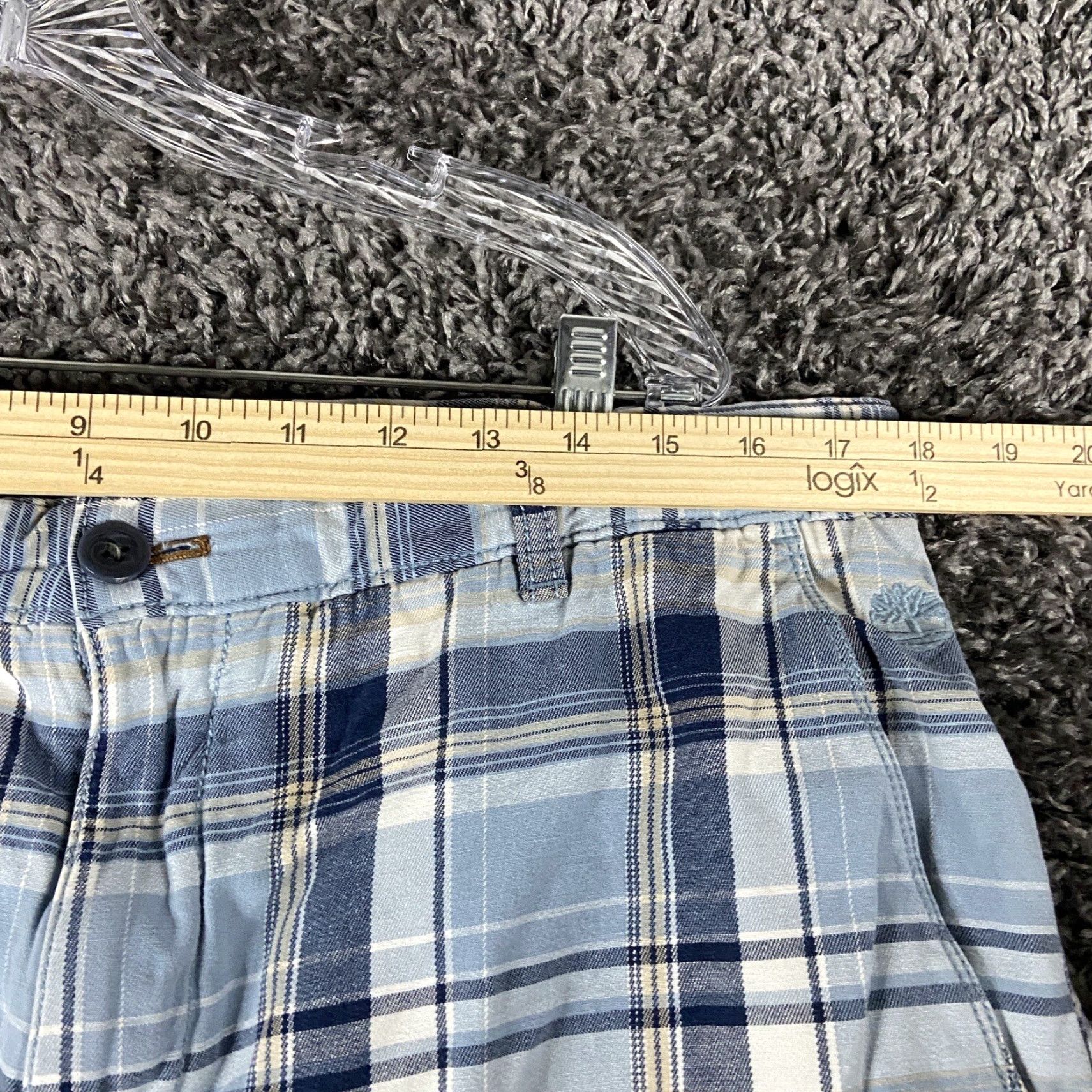 Timberland TIMBERLAND PLAID SHORTS Men 38 Blue White Chino Cotton Regular Season Colorful Size US 38 / EU 54 - 6 Thumbnail