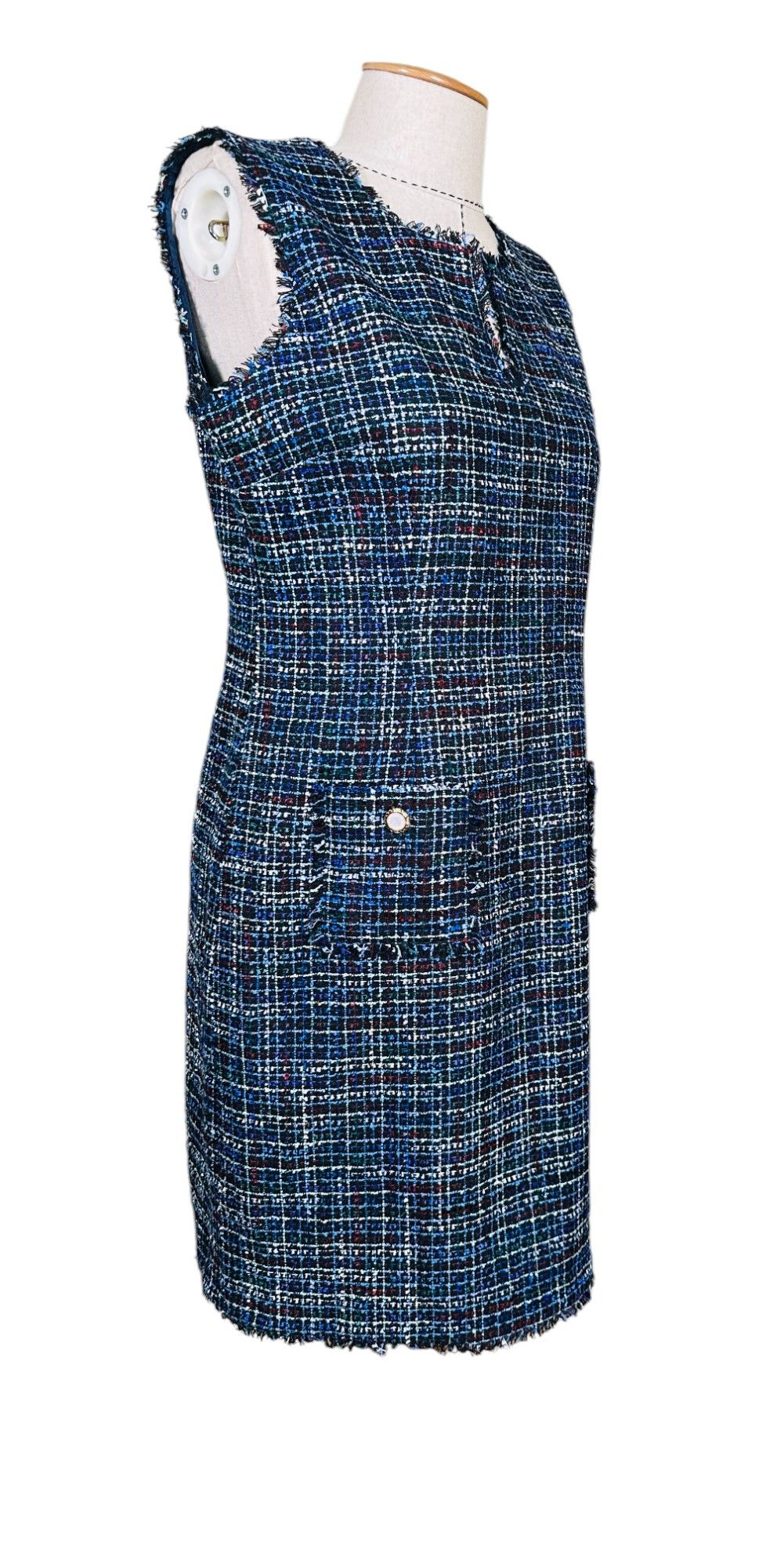 Karl Lagerfeld Tweed Midi Dress Size M / US 6-8 / IT 42-44 - 3 Thumbnail