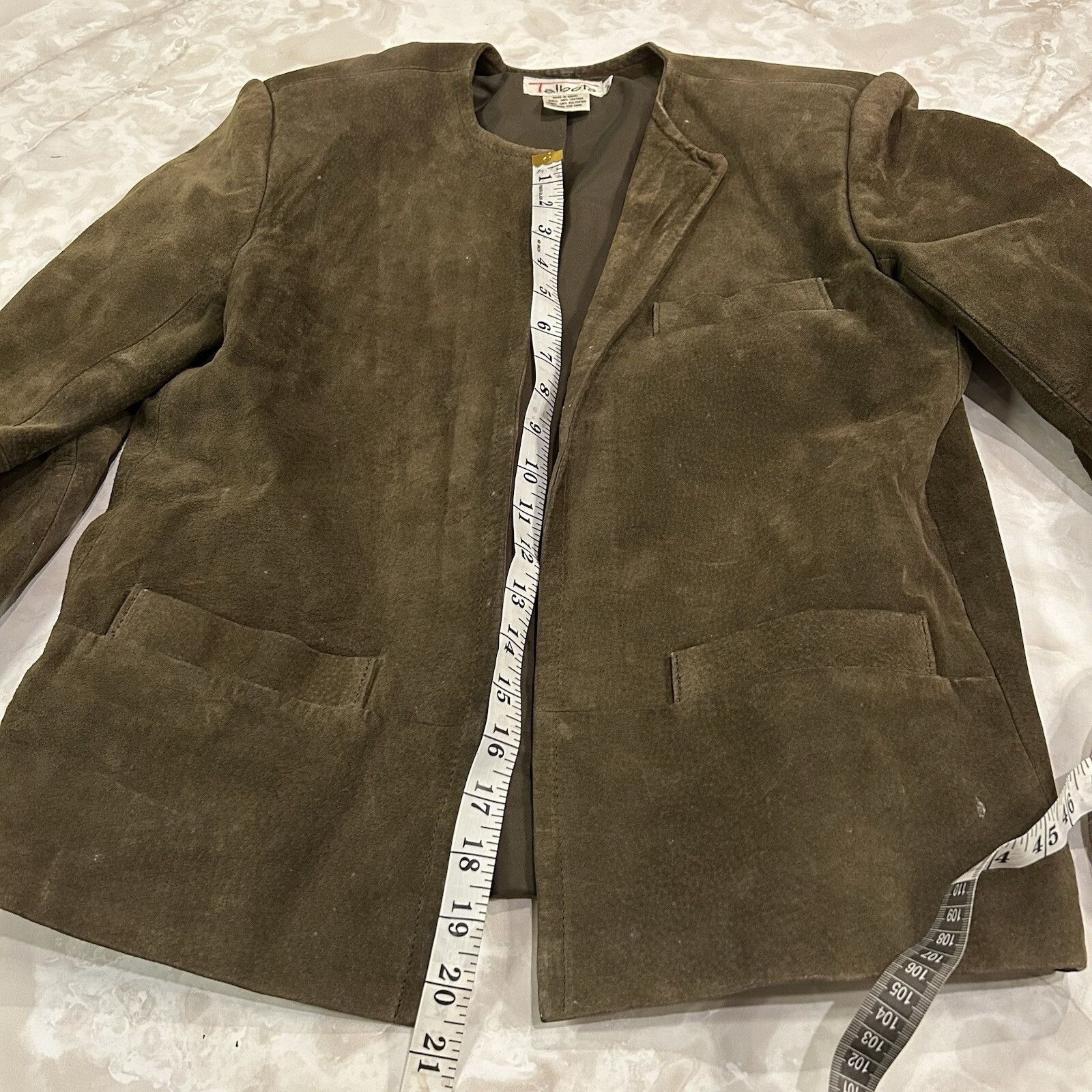 Talbots Talbots Women's Size 6 Blazer Brown Long Sleeve Cotton Size M / US 6-8 / IT 42-44 - 4 Thumbnail