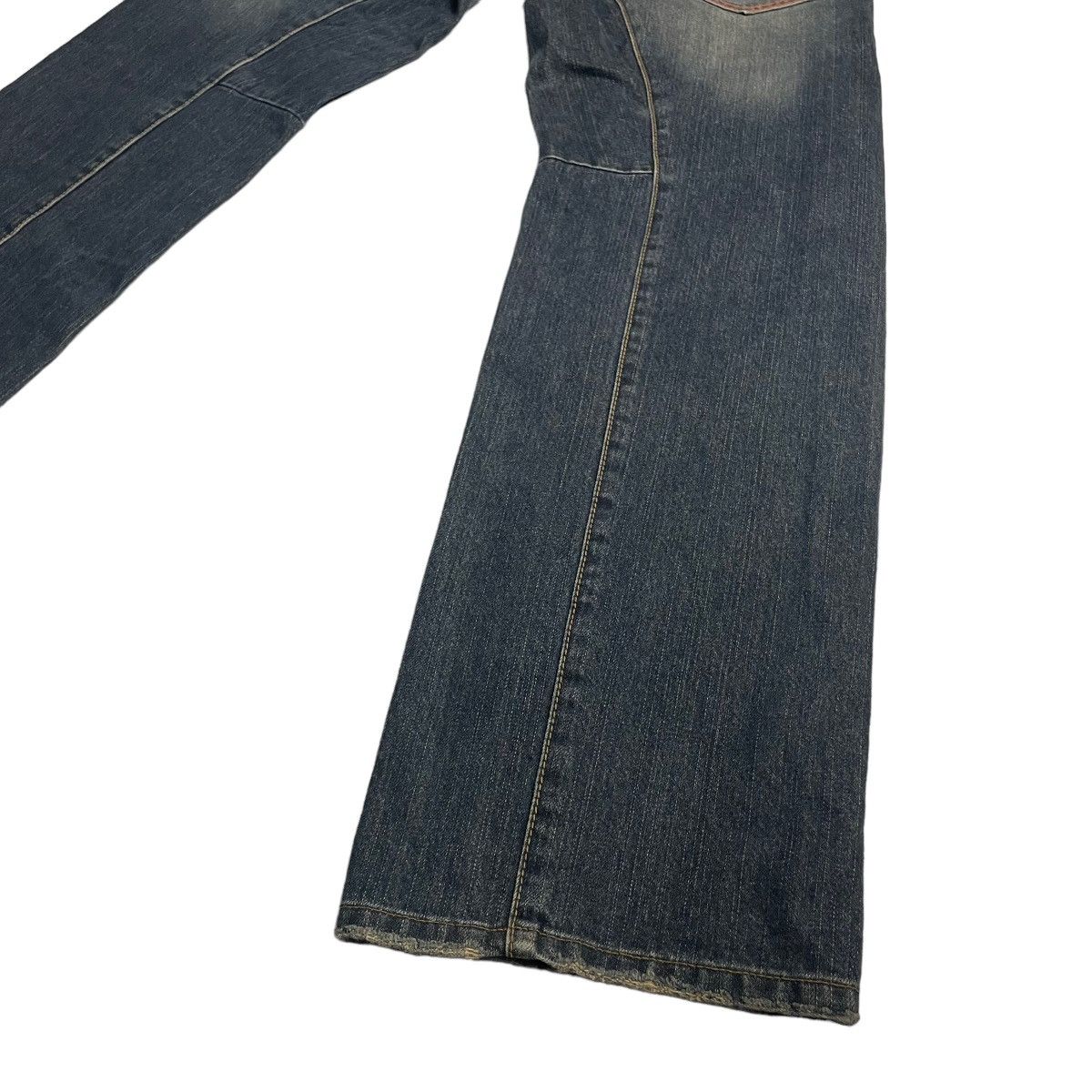 Blue Blue Japan 🇯🇵 VINTAGE BLUE WAY WASHED DENIM PANTS Size US 33 - 12 Thumbnail