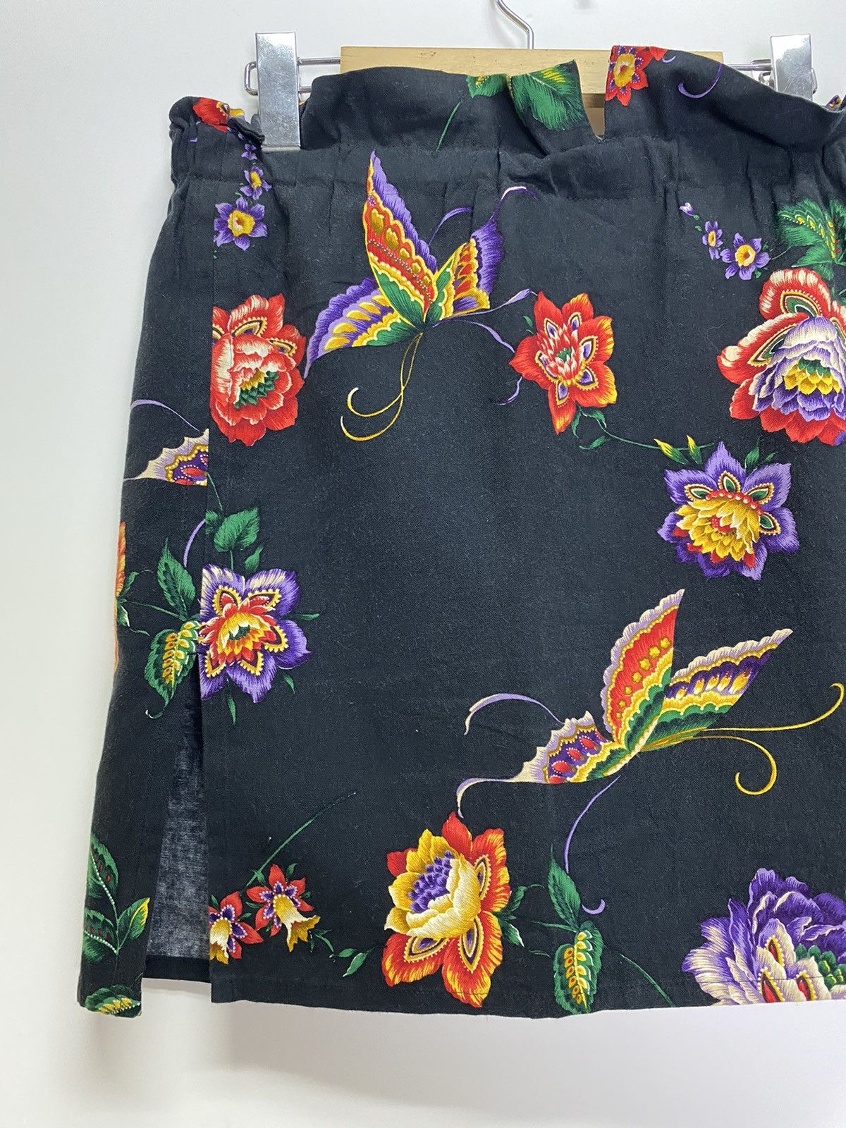 Limi Feu × Yohji Yamamoto Y’s bis LIMI mini skirt black floral Size 26" / US 2 / IT 38 - 9 Thumbnail