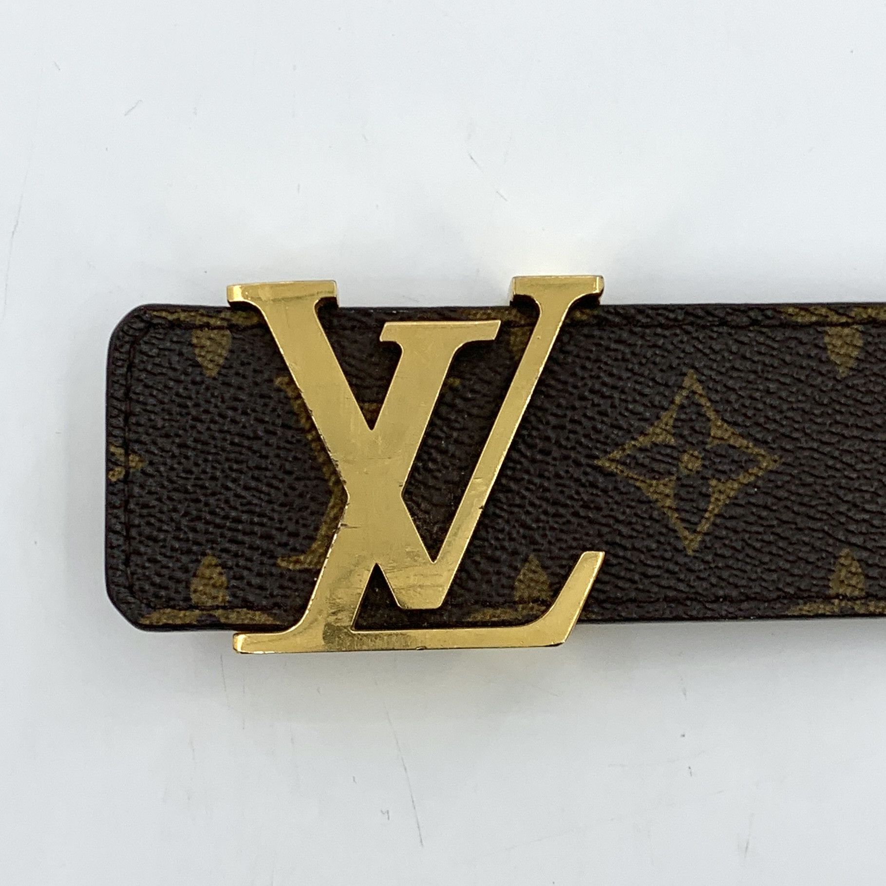 Louis Vuitton Louis Vuitton Initiales Belt Dark Brown 107cm Size ONE SIZE - 7 Thumbnail