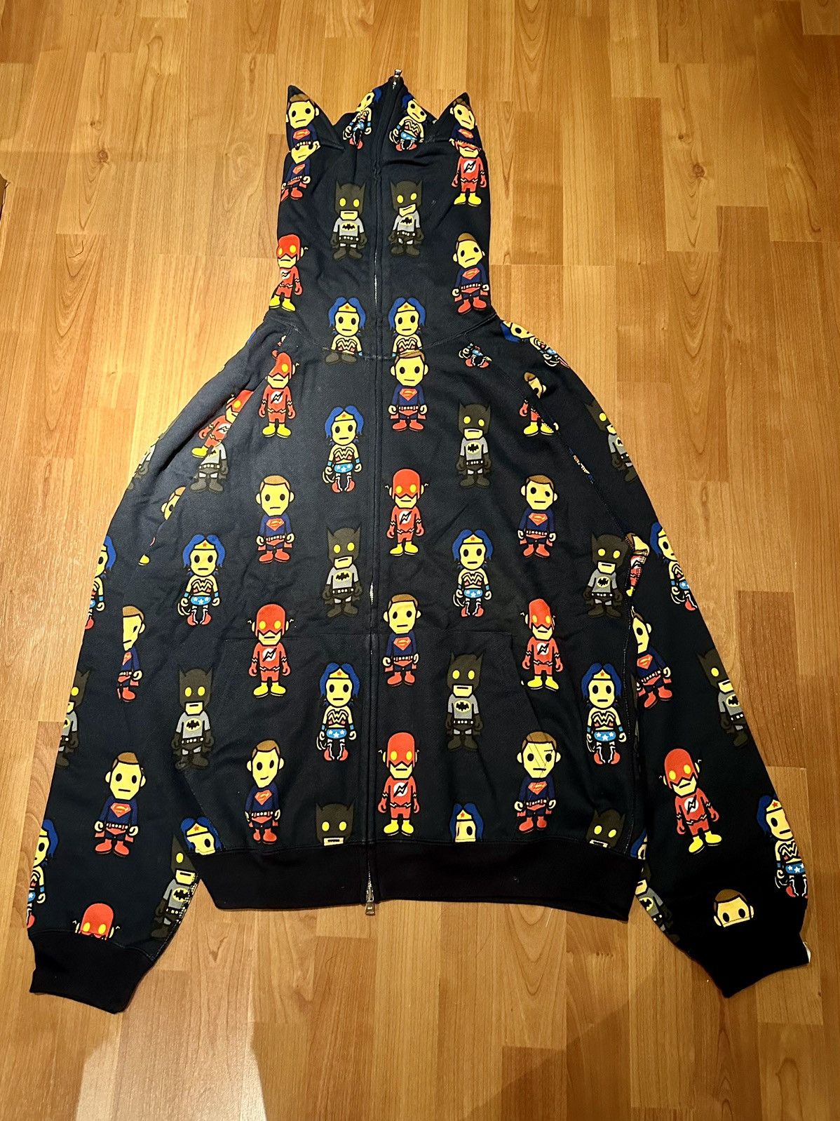 Bape × DC Comics Bape x DC Baby Milo Full Zip Hoodie Size US L / EU 52-54 / 3 - 1 Thumbnail