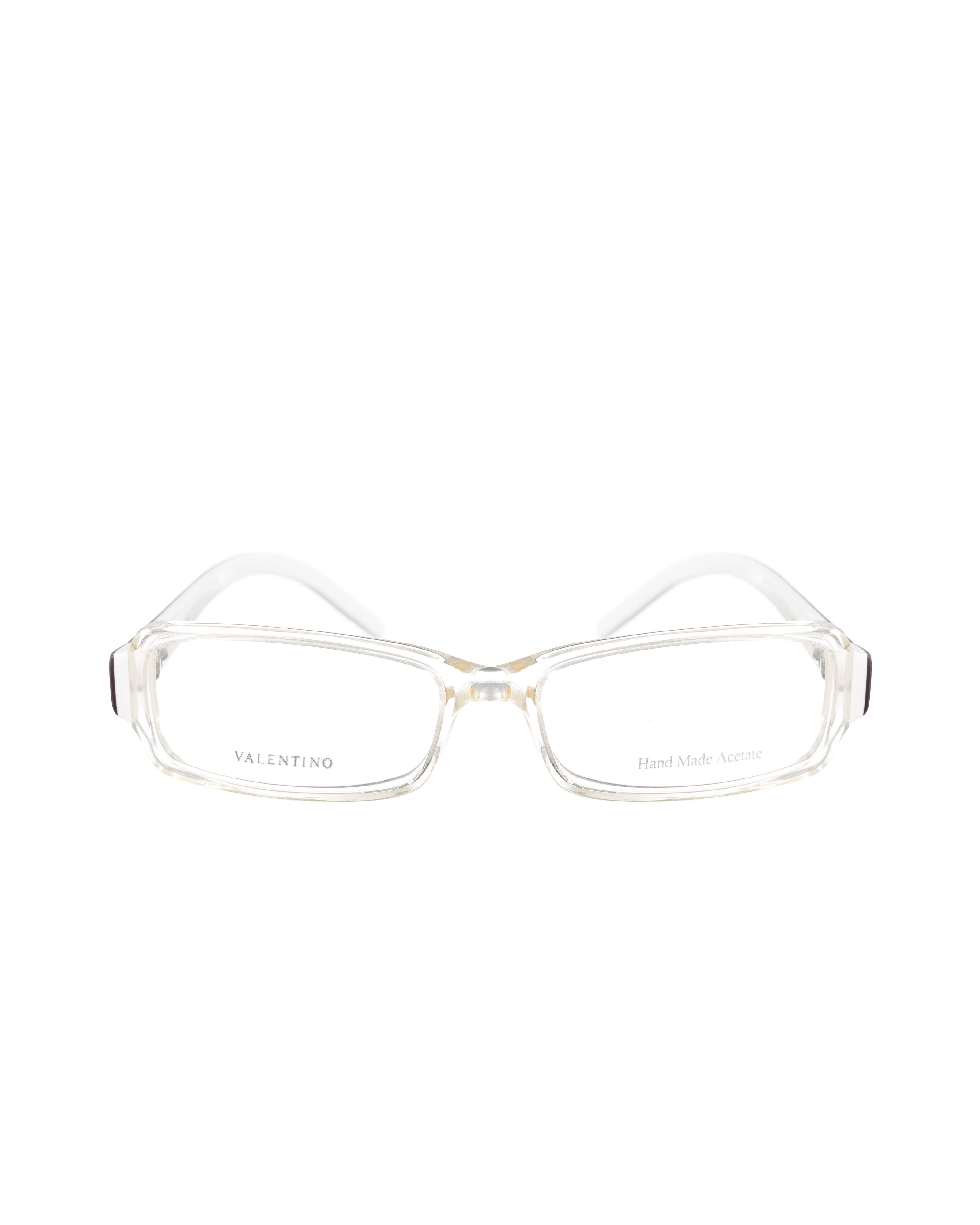 Valentino Valentino 00s Transparent Clear Glasses with Logo Pattern Size ONE SIZE - 2 Thumbnail