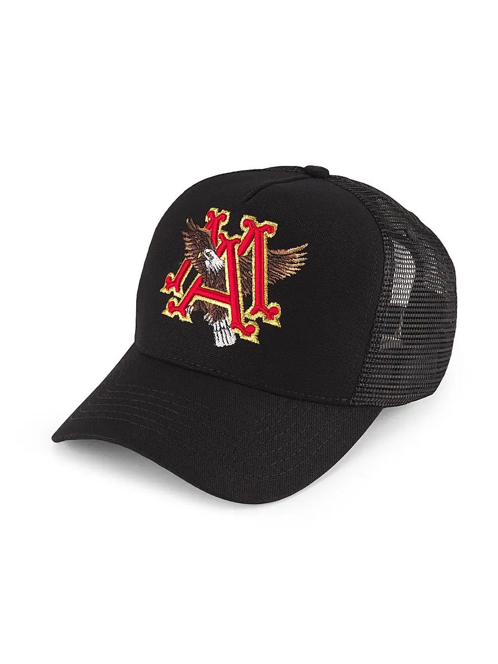 Amiri o1s1wg110126 Size: OS / Vintage MA Eagle Trucker Hat / Cap Size ONE SIZE - 1 Thumbnail