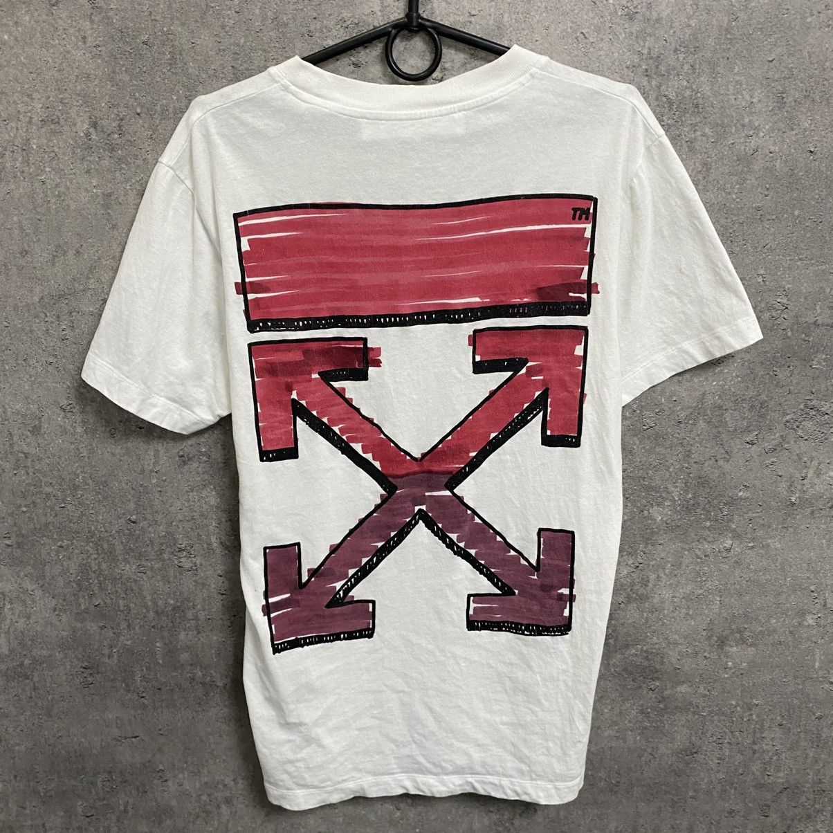 Off-White Off White Red Marker Big Logo T-shirt Size US S / EU 44-46 / 1 - 7 Thumbnail