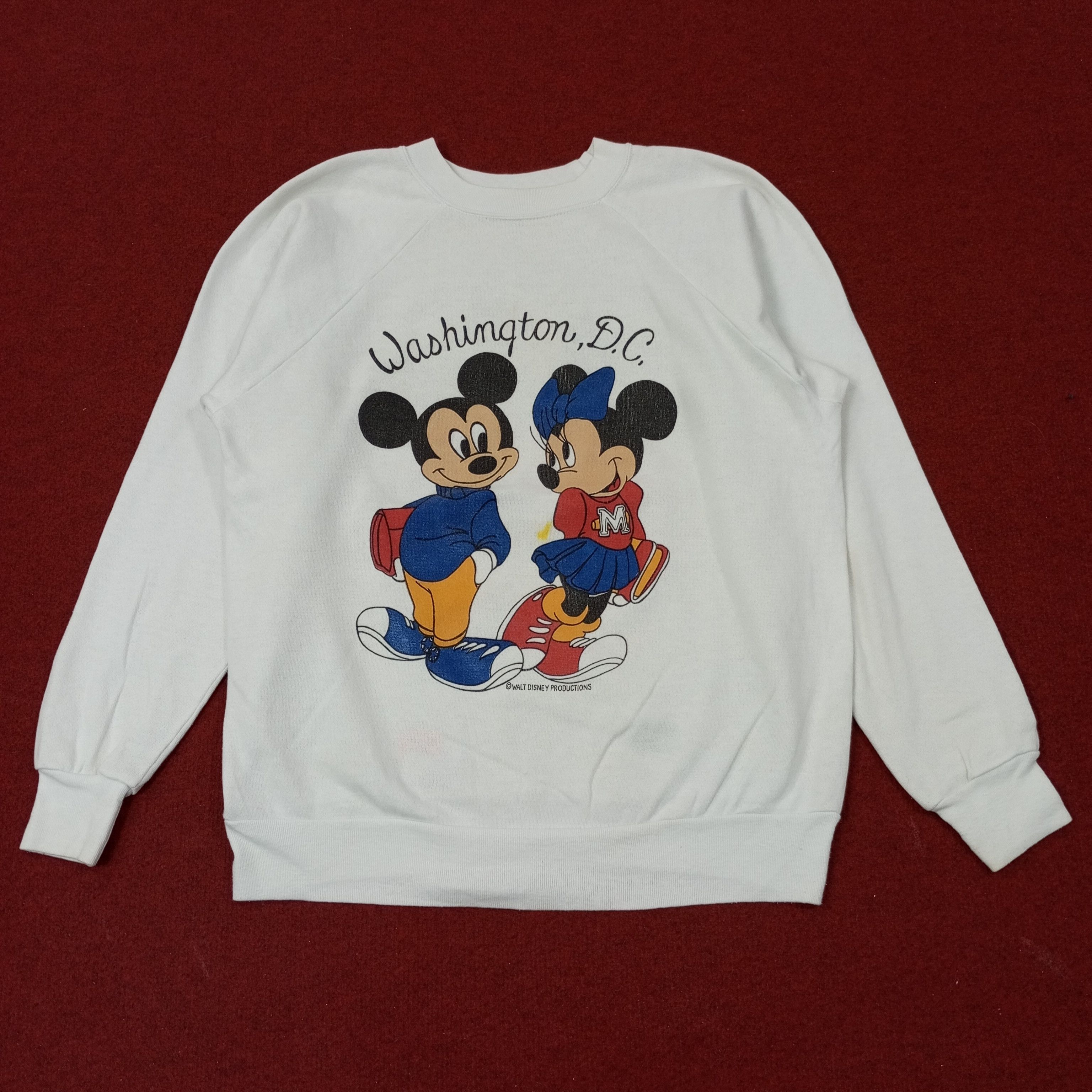 Mickey Mouse Disney Mickey Mouse Washington DC Sweatshirt c243n3 Size US M / EU 48-50 / 2 - 1 Thumbnail