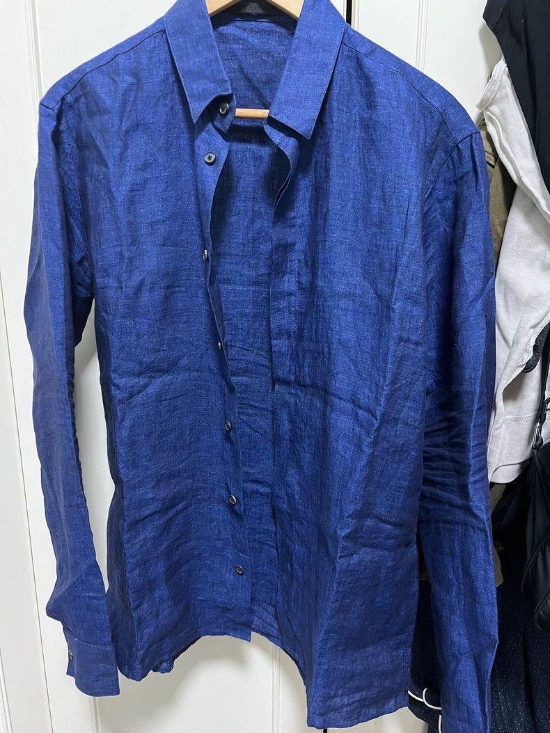 Haider Ackermann Haider Ackermann Dark blue shirt Size US S / EU 44-46 / 1 - 1 Thumbnail