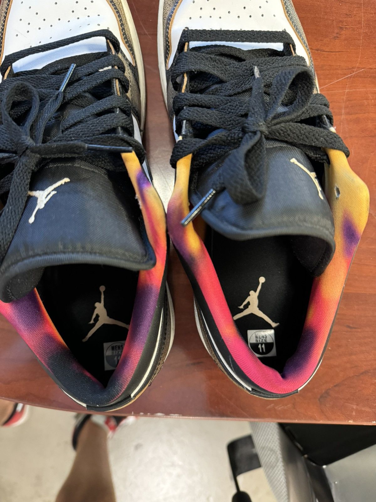 Jordan Brand Jordan 1 lows white, black & brown Size US 11 / EU 44 - 7 Thumbnail