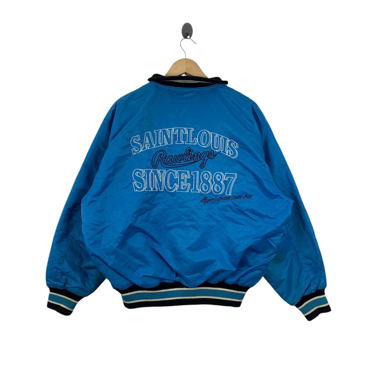 Asics Vintage ASICS x RAWLINGS ST. LOUIS Baseball Varsity Bomber Size US L / EU 52-54 / 3 - 7 Thumbnail