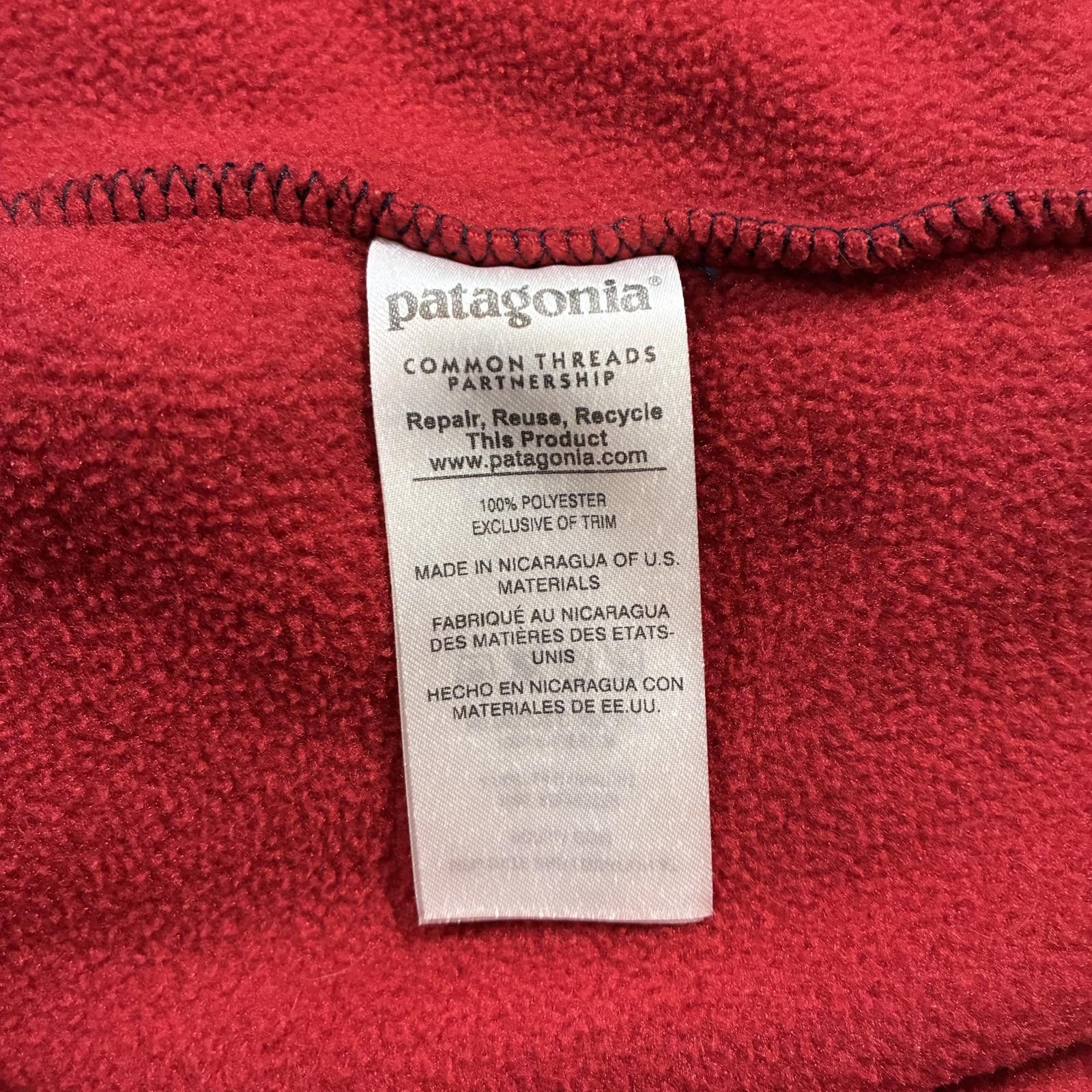 Patagonia Patagonia Synchilla Snap T Fleece ~ Men's L ~ Navy & Red Size US L / EU 52-54 / 3 - 5 Thumbnail