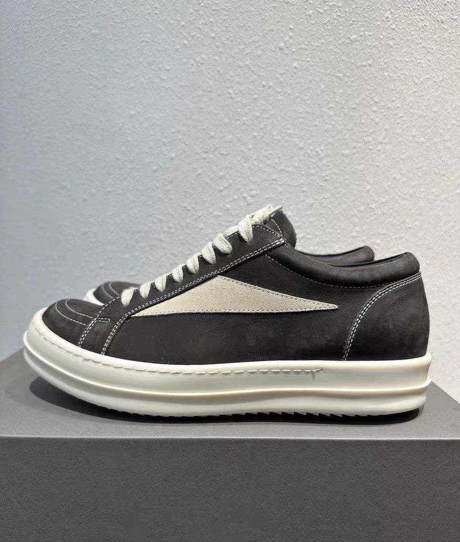 Rick Owens Rick Owens low-top Vans-inspired oatmeal gray suede Size US 7 / EU 40 - 5 Thumbnail
