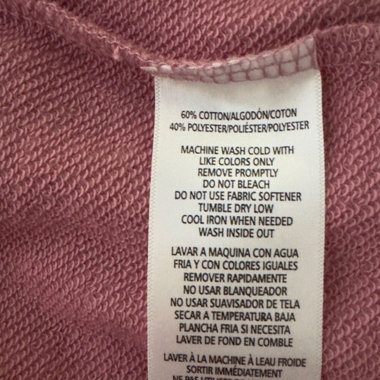 Calvin Klein Calvin Klein Jeans Cropped Hoodie Medium Sweatshirt Pink NWT Size M / US 6-8 / IT 42-44 - 10 Thumbnail