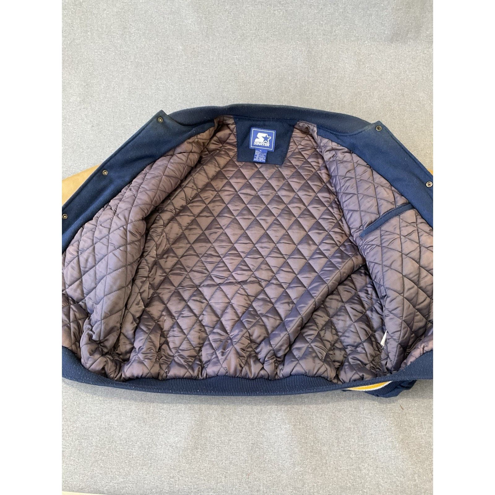 Starter Vintage Michigan Wolverines Starter Wool and Leather XL Size US XL / EU 56 / 4 - 6 Thumbnail