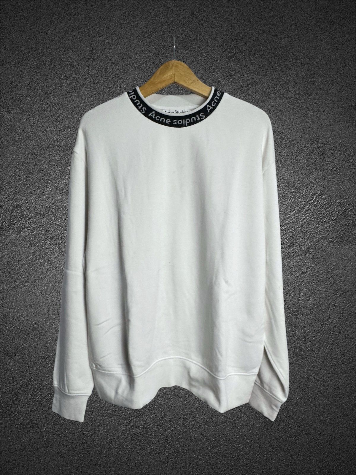 Acne Studios Acne Studios Fulton Rib Logo Sweatshirt Oversize Size US S / EU 44-46 / 1 - 1 Thumbnail
