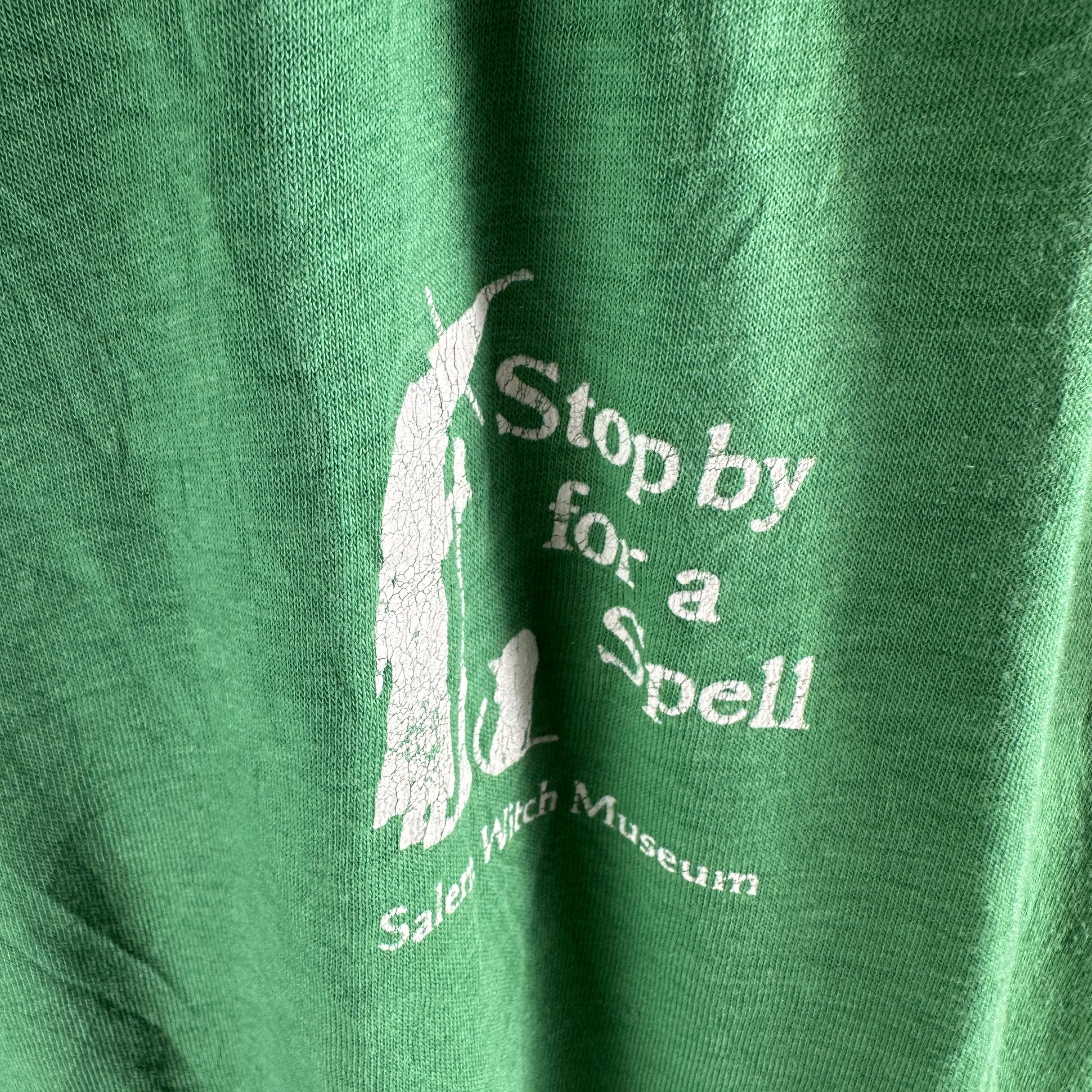 Vintage ​​Vintage 80s Salem Witch Museum Stop By For A Spell T-Shirt Size US M / EU 48-50 / 2 - 2 Thumbnail