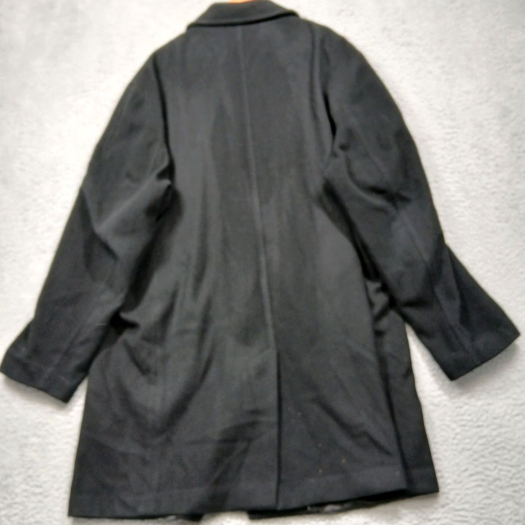 Calvin Klein Calvin Klein Overcoat Coat Wool Cashmere Black XL Men’s Button Front Pockets Lined Tweed Formal Business Workwear 90s 80s Vintage No Size US XL / EU 56 / 4 - 2 Thumbnail