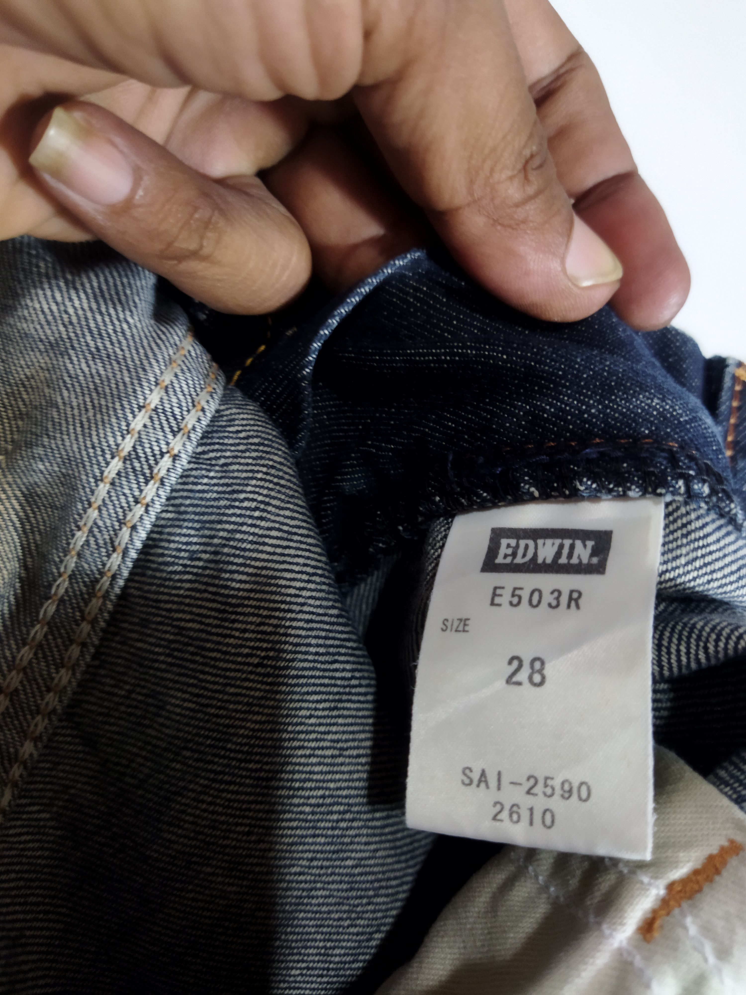 Edwin Custom Reworked Edwin Denim Jeans Distressed Patchwork Skull Size US 28 / EU 44 - 7 Thumbnail