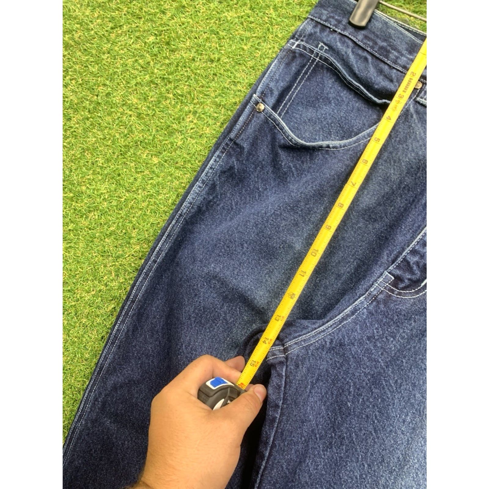 Southpole VINTAGE Southpole Wide Leg Jeans Mens 36x32 Dark Denim Embroidered Y2K Blue Size US 36 / EU 52 - 6 Thumbnail