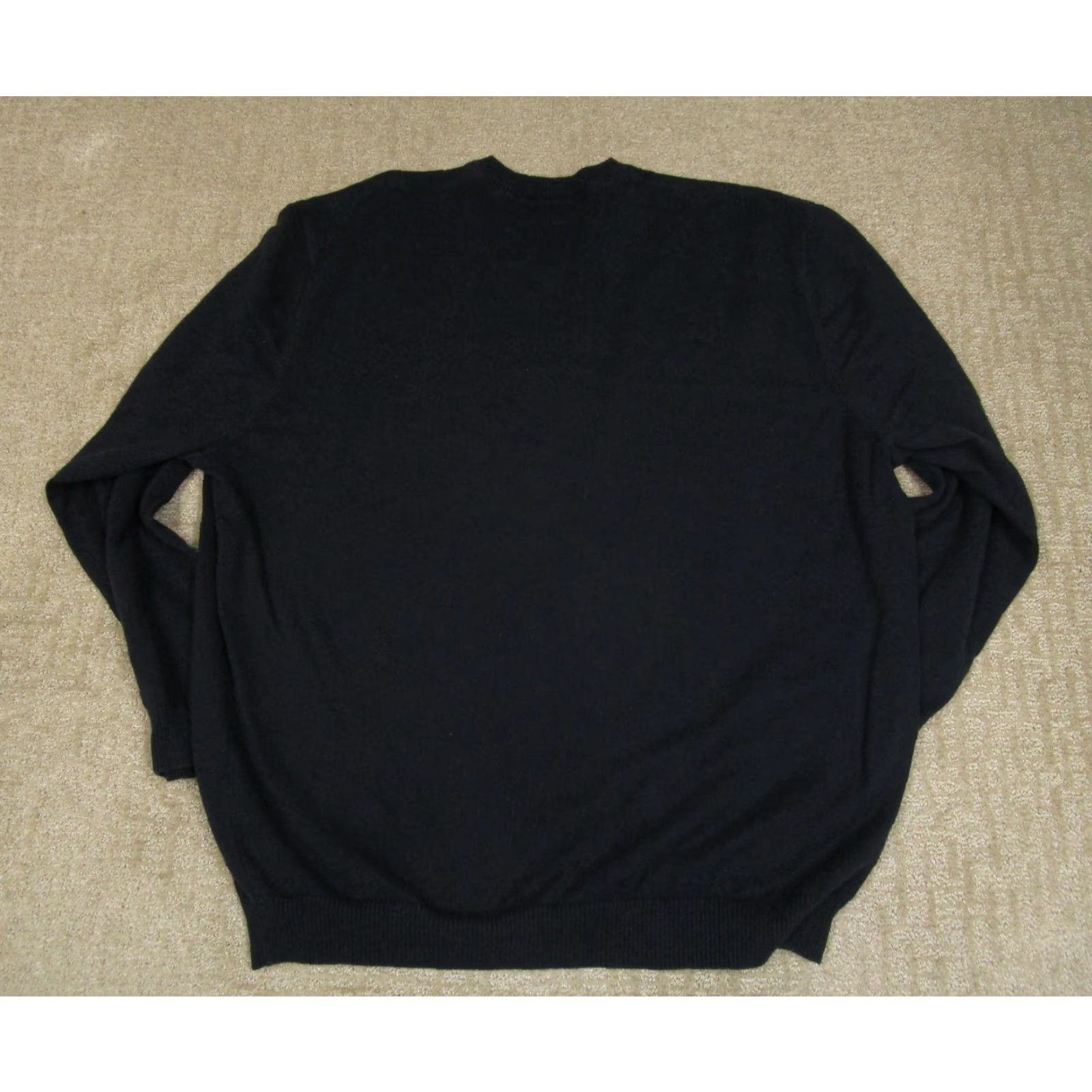 Lacoste Lacoste Sweater Mens 4XL Blue V-Neck Cotton Knit Long Sleeve Pullover Logo Streetwear Casual Business Front-Logo 90s Classic Mens Size US XXL / EU 58 / 5 - 4 Thumbnail