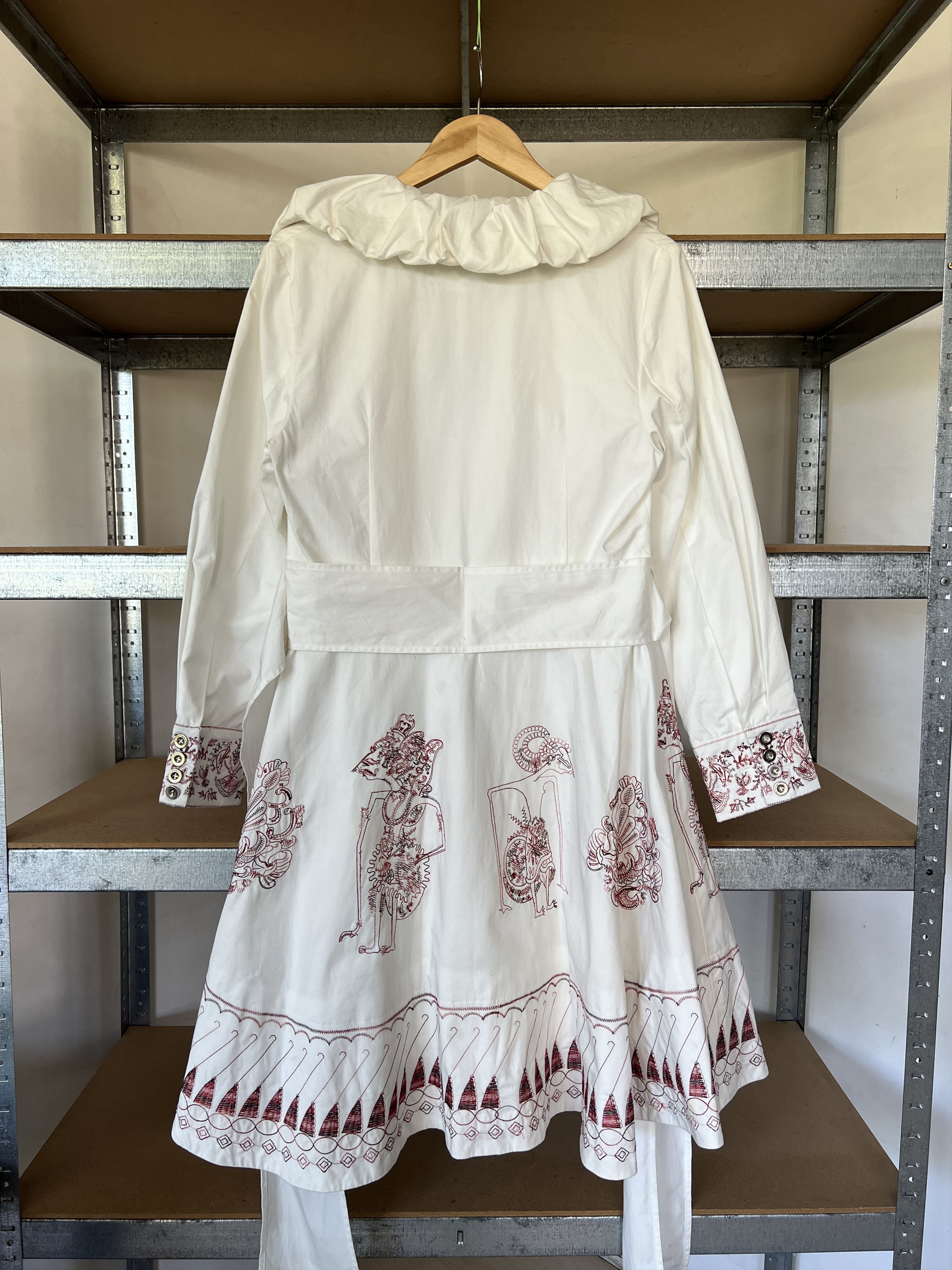 Miu Miu × Vintage Miu Miu Vintage Y2K Embroidered People Logo Dress Size S / US 4 / IT 40 - 2 Thumbnail
