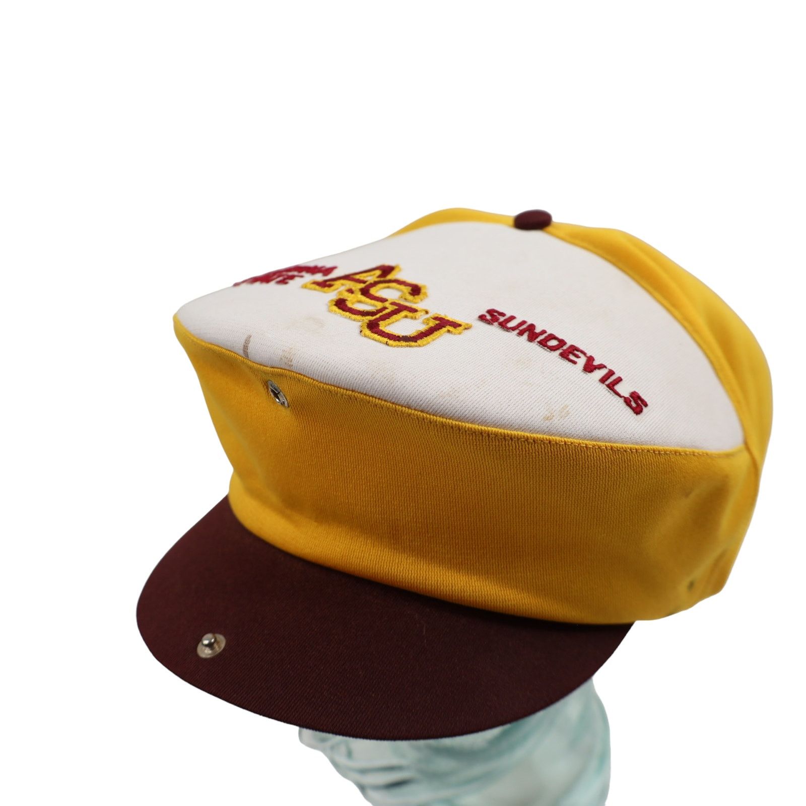 NCAA × Vintage Vintage ASU Ariszona State Devils Foam Snapback Flat Cap Size ONE SIZE - 4 Thumbnail