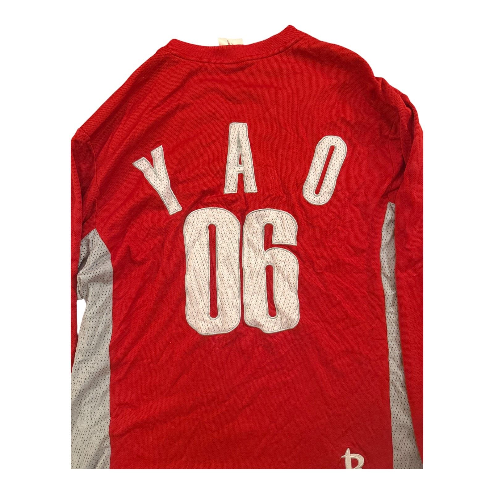 & Other Stories Houston Rockets Yao #6 Jersey Mens Red Basketball Sport Mesh Size US M / EU 48-50 / 2 - 4 Thumbnail