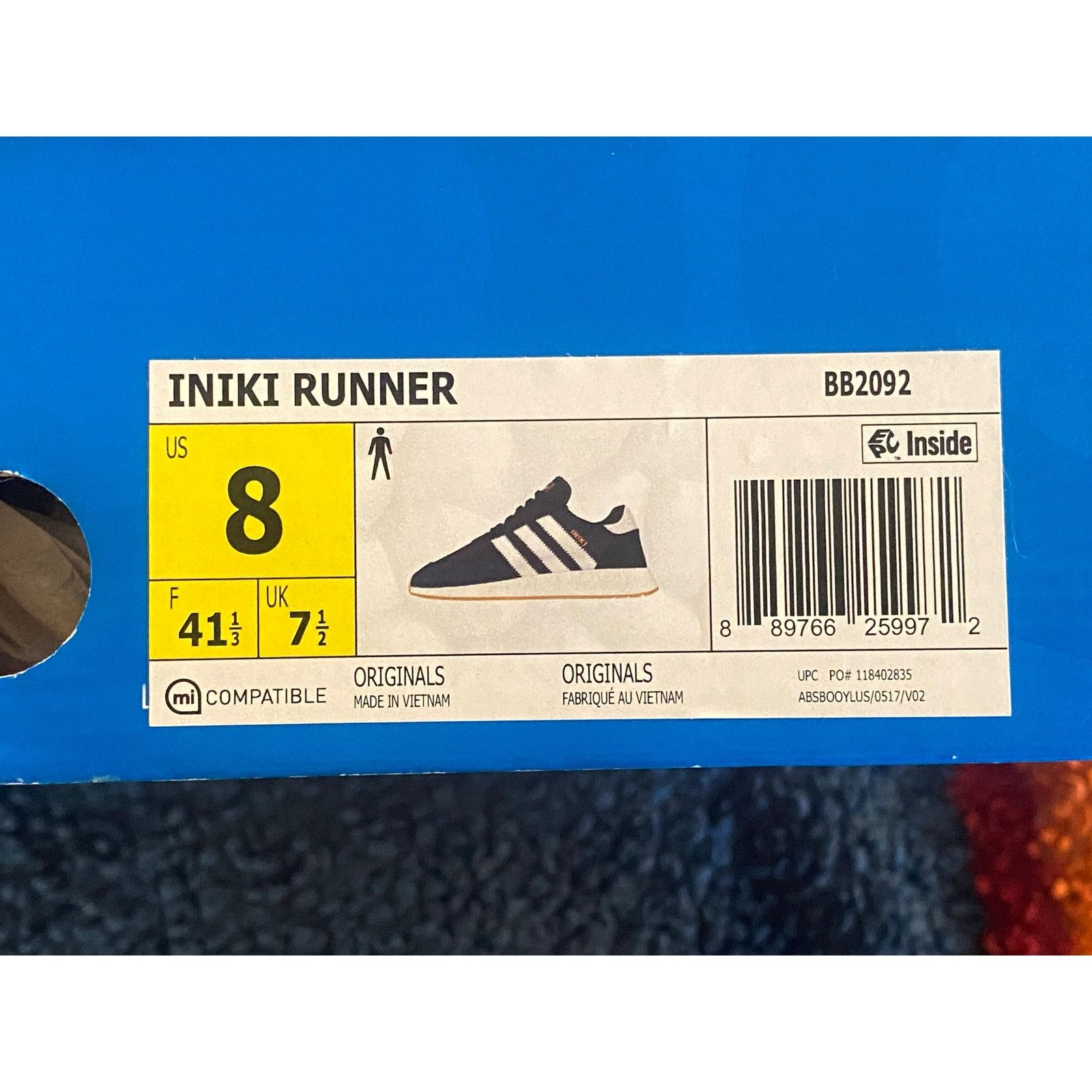 Adidas Adidas Iniki Boost 'Collegiate Navy' m8 w9.5 Size US 8 / EU 41 - 9 Thumbnail