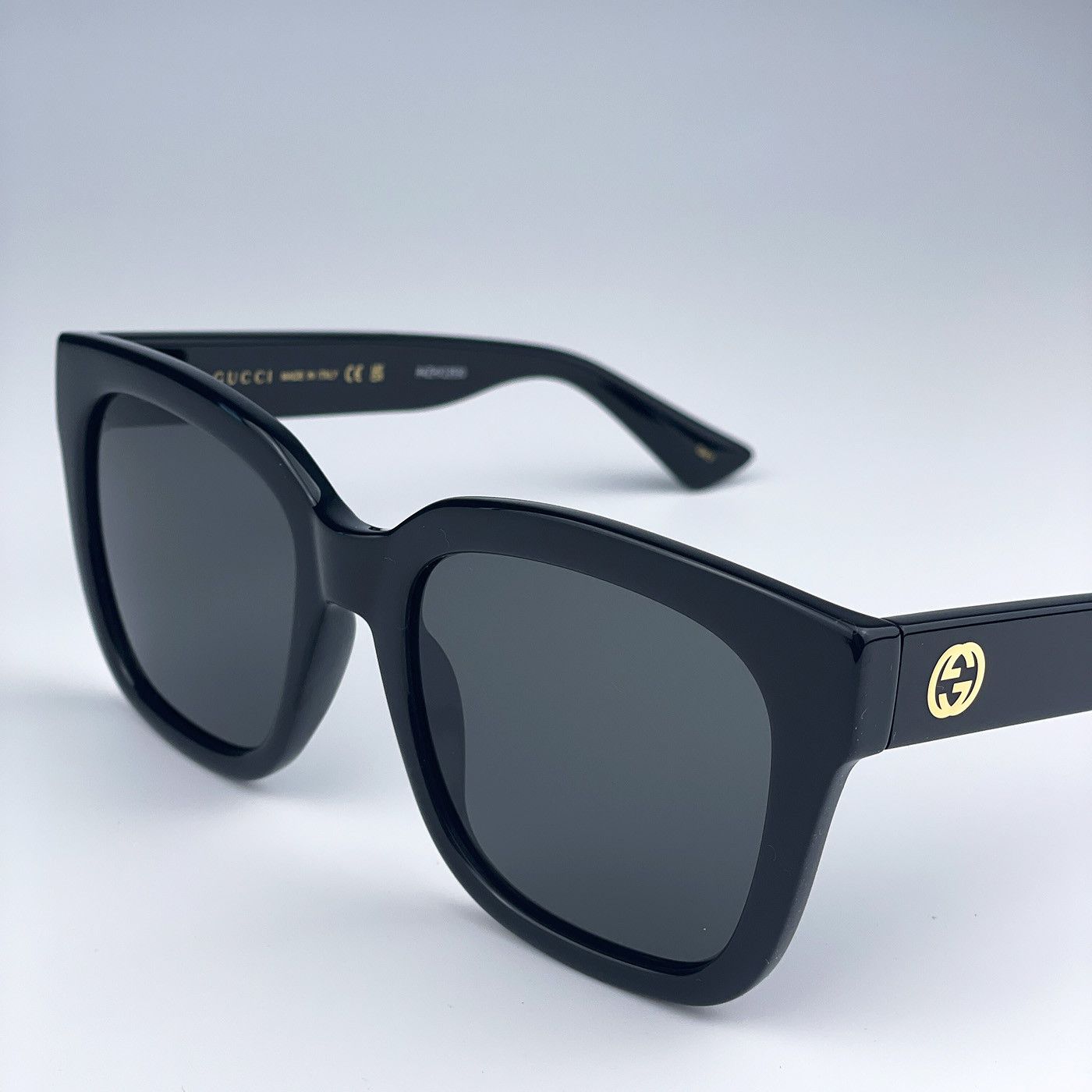 Gucci NEW Gucci GG1338S 001 Black Grey Square Women Sunglasses Size ONE SIZE - 6 Thumbnail