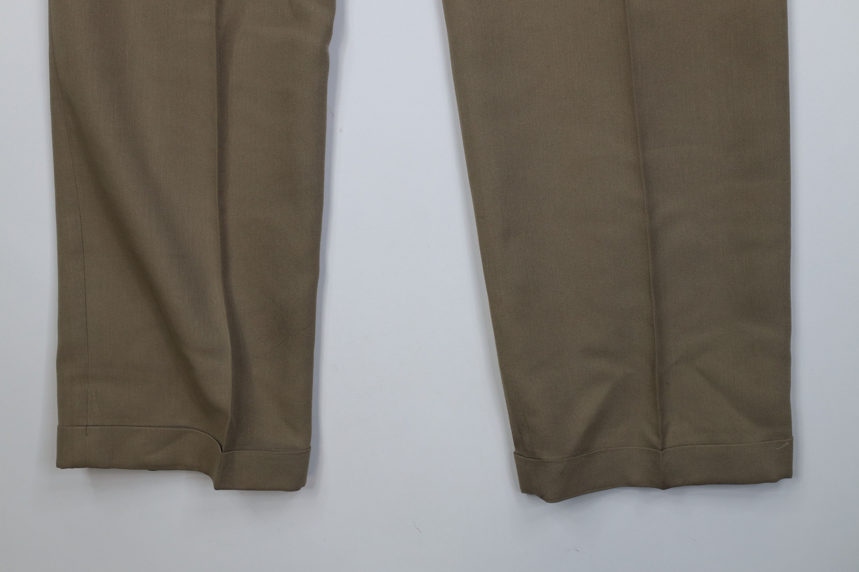 Vintage Vintage 70s Streetwear Rayon Gabardine Wide Leg Pants Tan Size US 36 / EU 52 - 13 Thumbnail