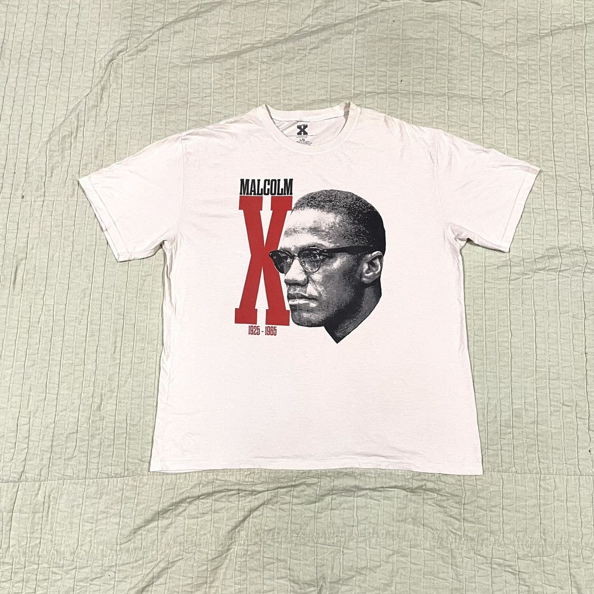 Naked & Famous Malcom X In Memory Rare T Shirt Size US XL / EU 56 / 4 - 2 Thumbnail