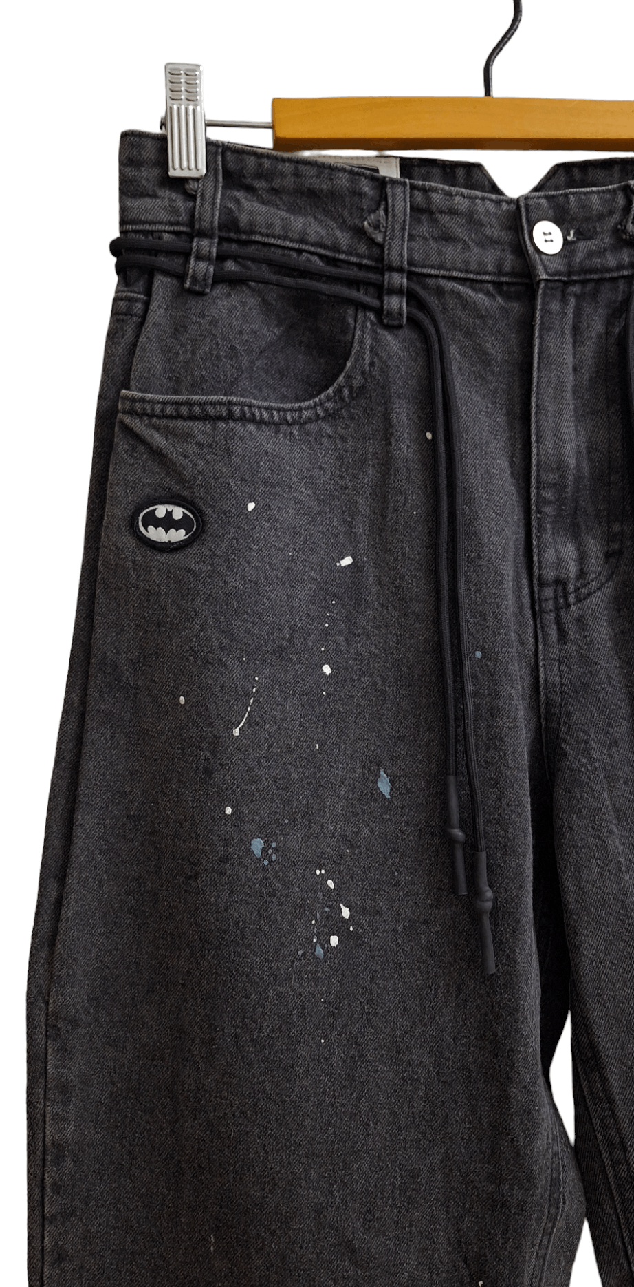 DC Comics × SMFK SMFK × Batman Distressed Splatter Baggy Size 28" / US 6 / IT 42 - 3 Thumbnail