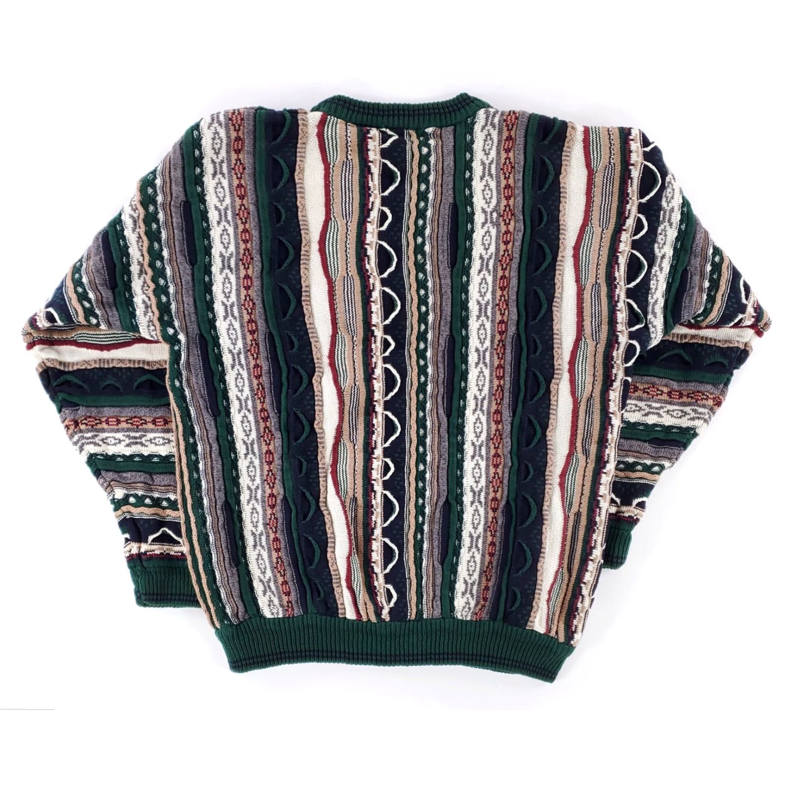 Cotton Traders Cotton Traders Coogi-Style 3D Textured Sweater Mens L Multicolor Pullover Men L Size US L / EU 52-54 / 3 - 5 Thumbnail