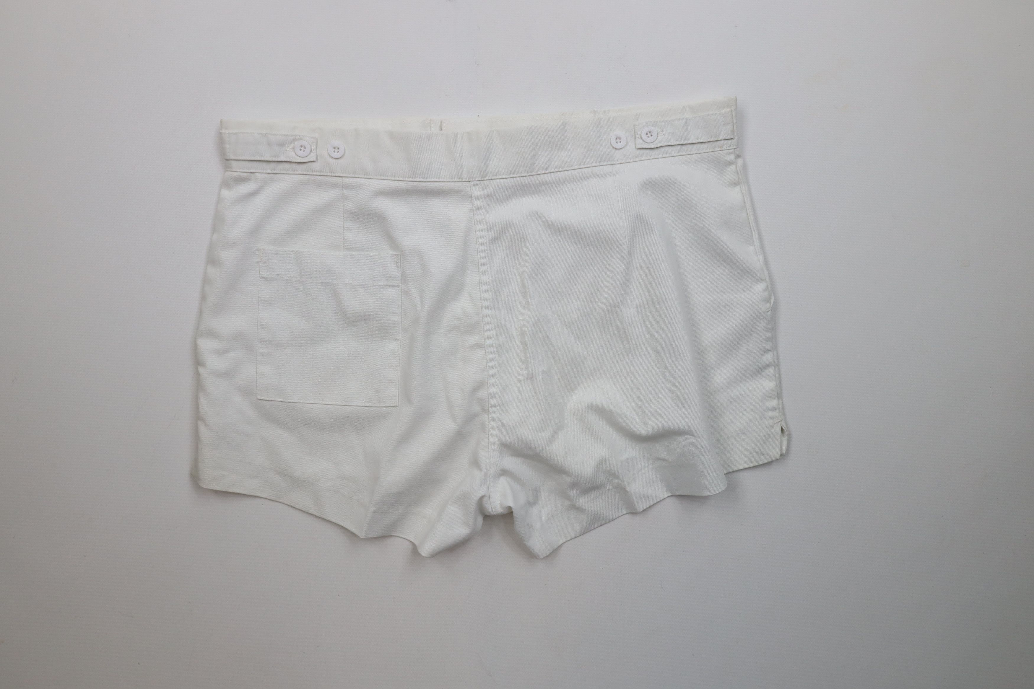Vintage Vintage 70s Streetwear Above Knee Chino Shorts White USA Size US 36 / EU 52 - 9 Thumbnail