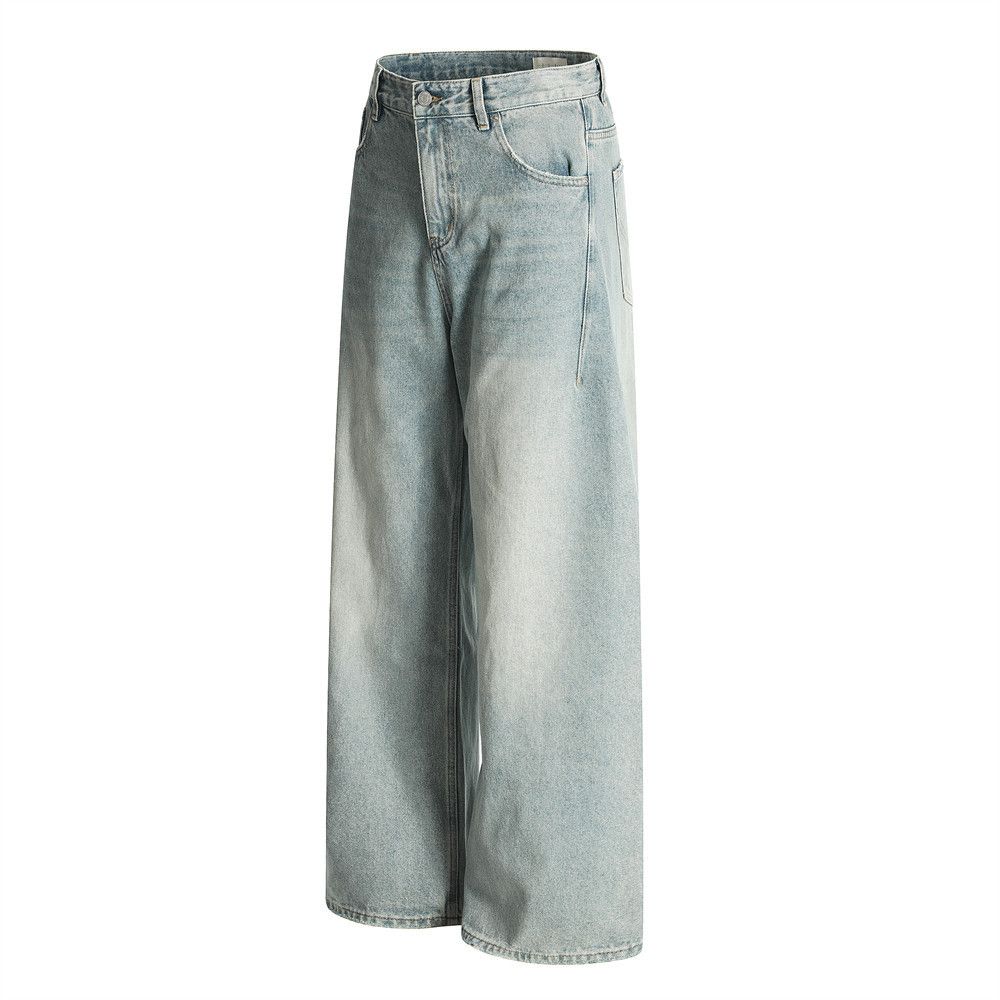 Japanese Brand × Jean Men's vintage washed gradient distressed wide-leg jeans Size US 32 / EU 48 - 2 Thumbnail