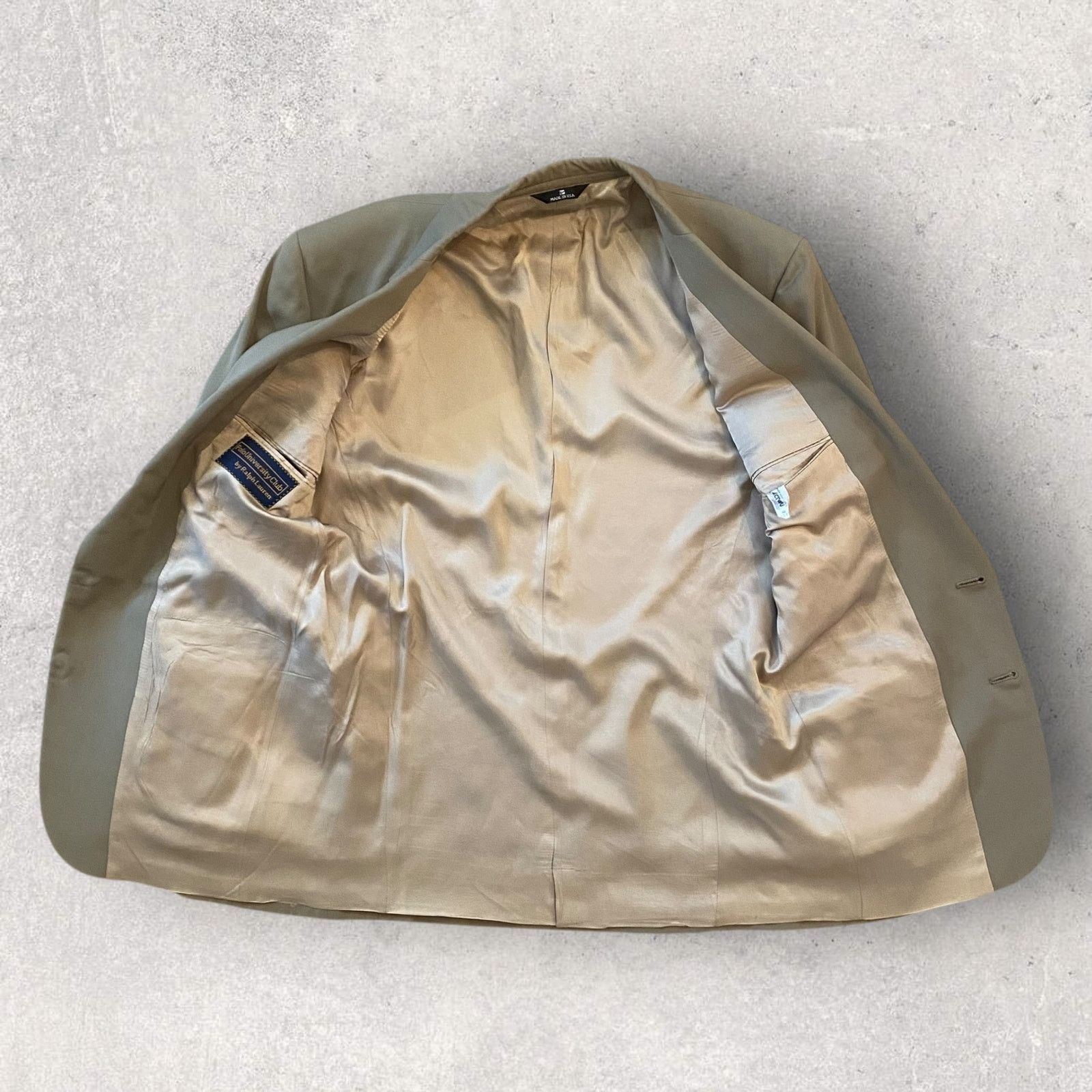 Polo Ralph Lauren × Vintage Vintage 90s Polo Ralph Lauren University Club Blazer Jacket Size 42R - 3 Thumbnail
