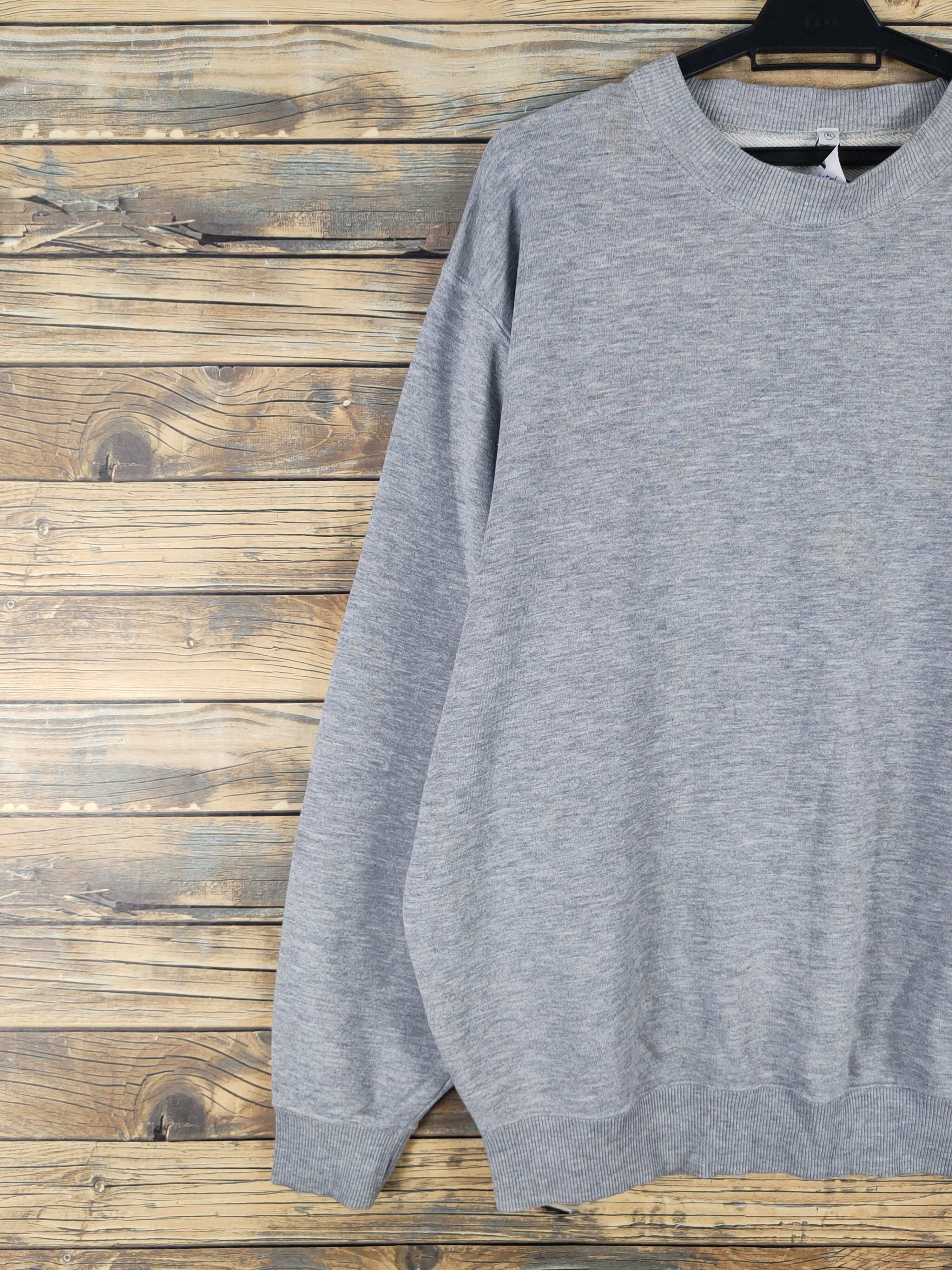 Japanese Brand × Vintage Uniqlo vintage plain Gray Sweatshirts #W1551 Size US XL / EU 56 / 4 - 3 Thumbnail