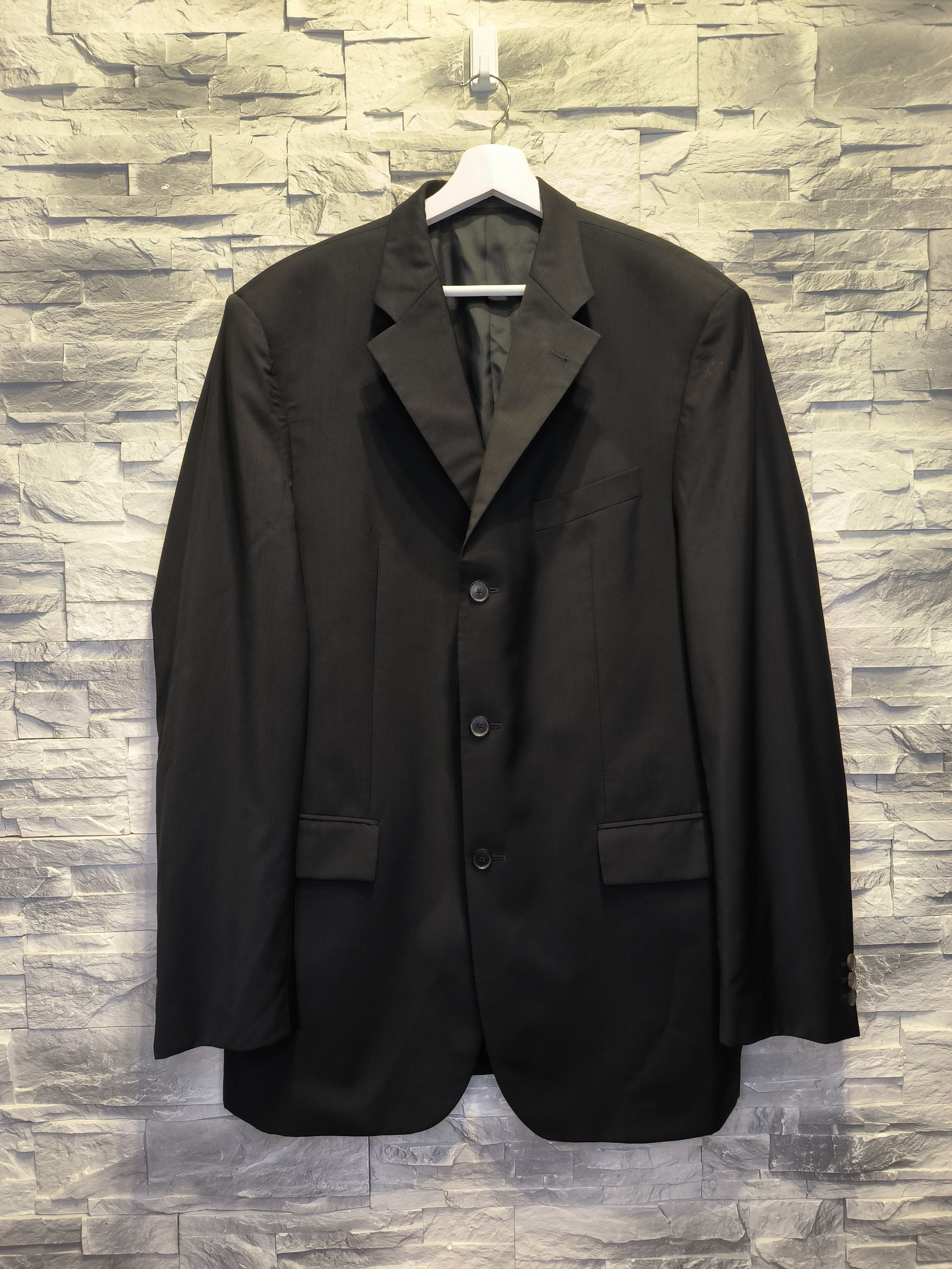 Joop! × Vintage Vintage Joop Suit Jacket Wool Cashmere Black Size 50S - 1 Thumbnail