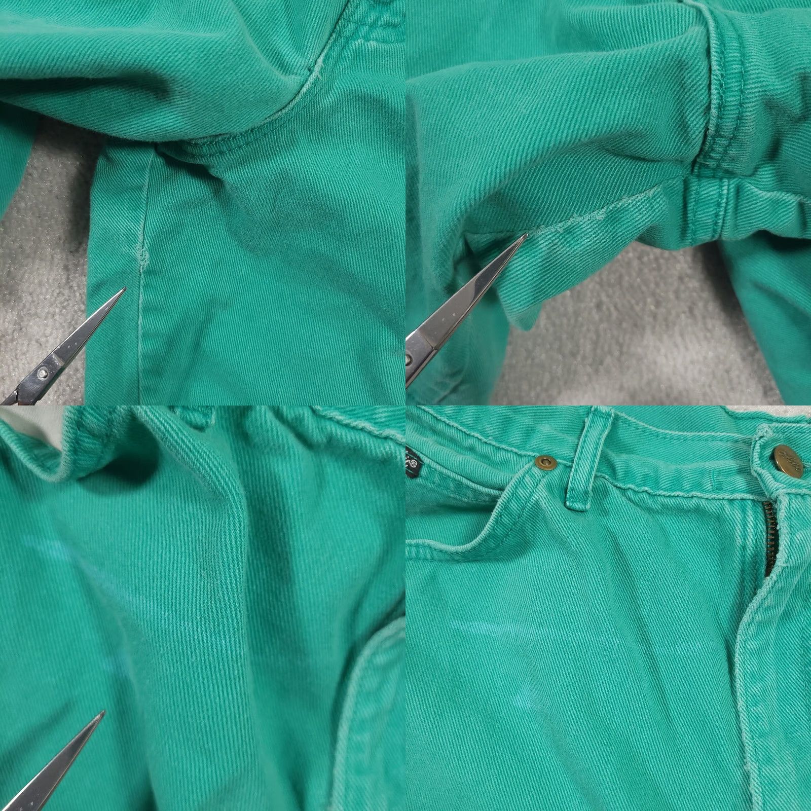 Vintage VINTAGE CHIC Green Denim Mom Shorts Womens 18 High-Waist USA Grunge Size 40" / US 18 - 8 Thumbnail